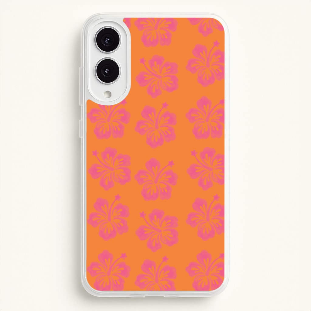 Hibiscus Heatwave Phone Case - Galaxy S25 Edge
