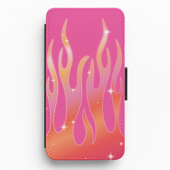 Sun Kissed Flame Wallet Phone Case