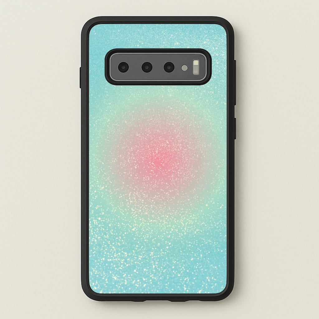 Teal Shimmer Phone Case - Galaxy S10