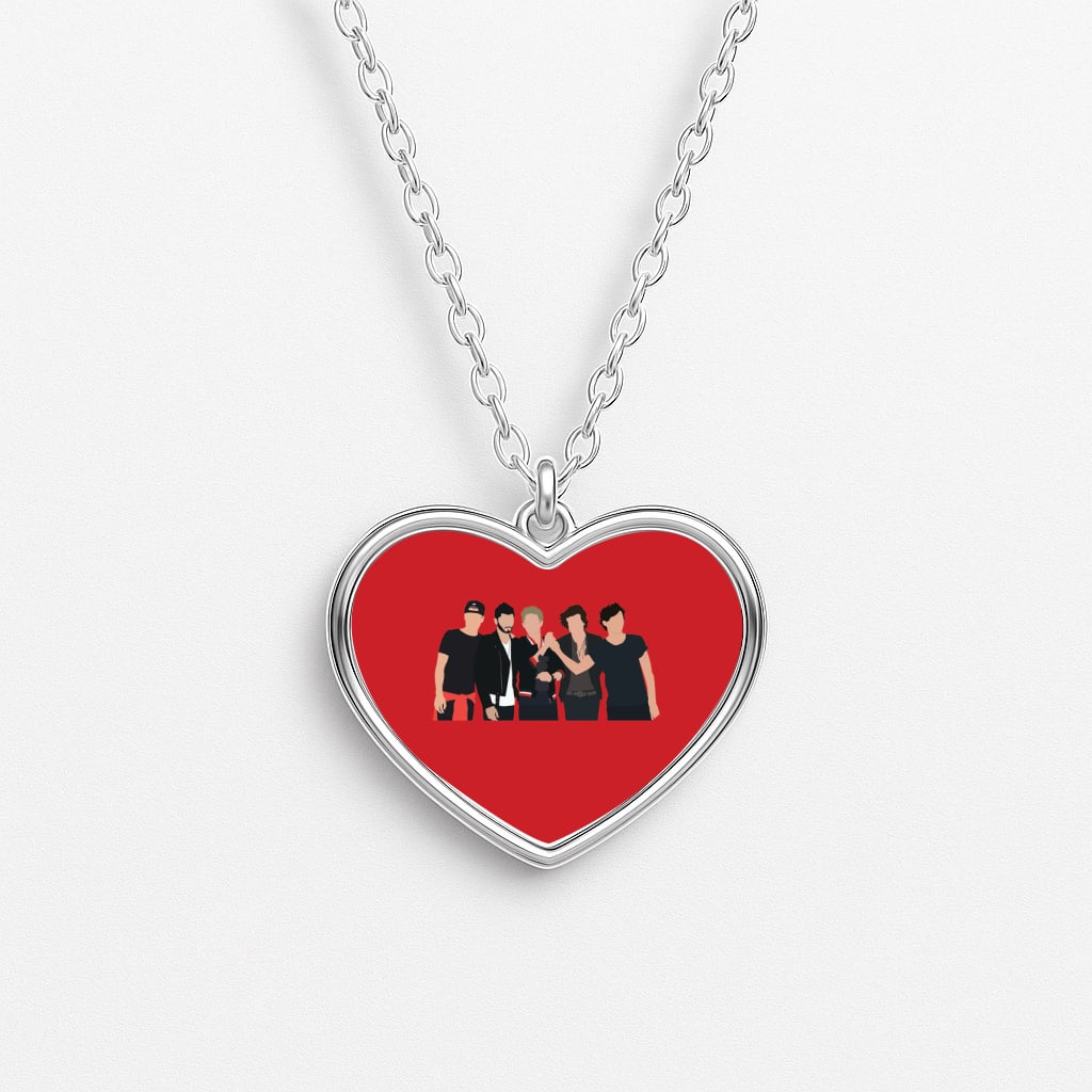 The 1D Crew Heart Necklace