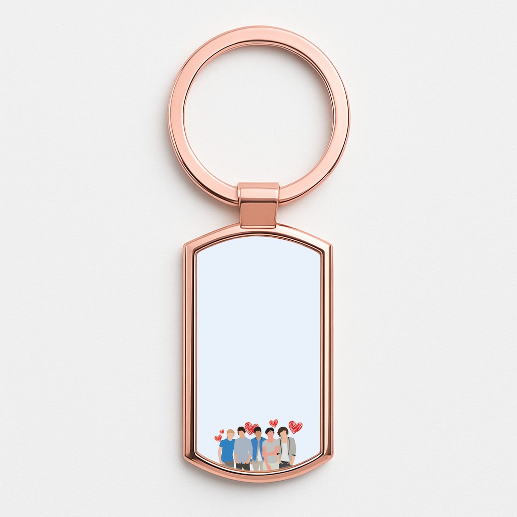 Love Band Rose Gold Keyring