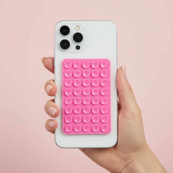 Double Sided Suction Cup Phone Mount - Pink