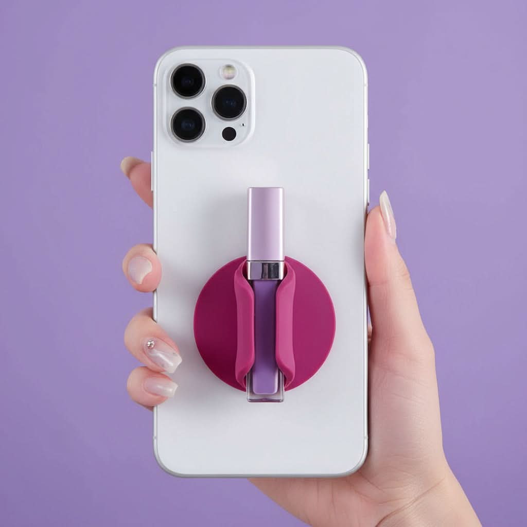 Lip Gloss Holder Sticker - Purple