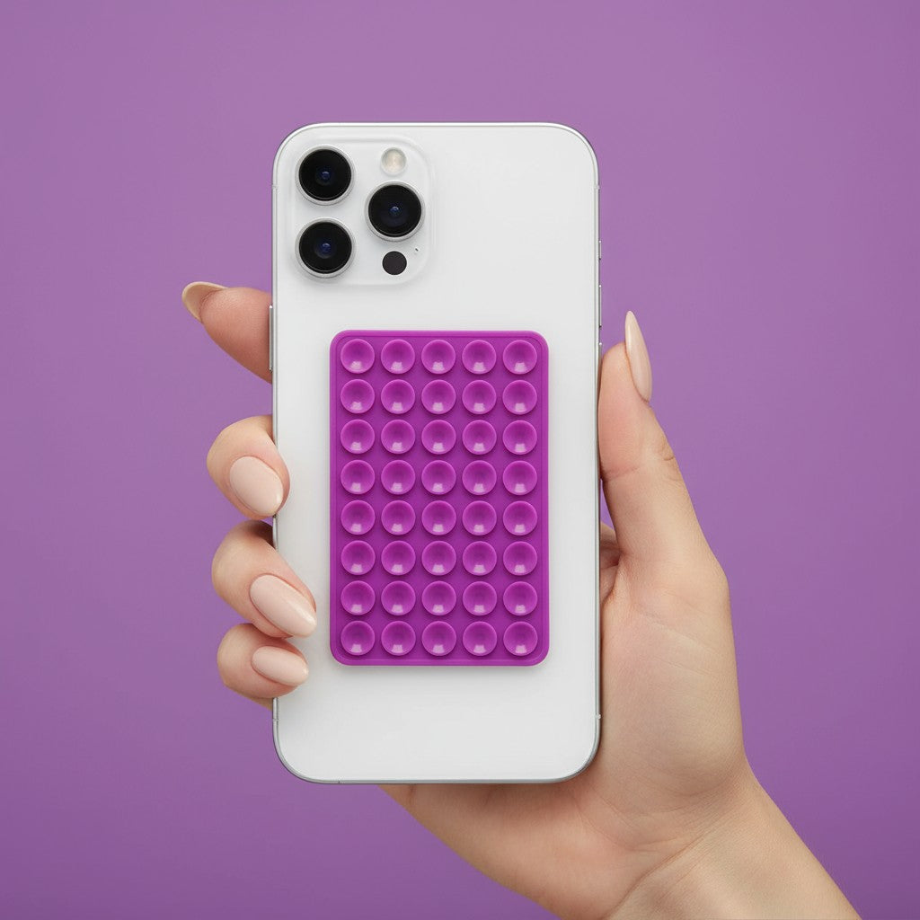 Double Sided Suction Cup Phone Mount - Purple