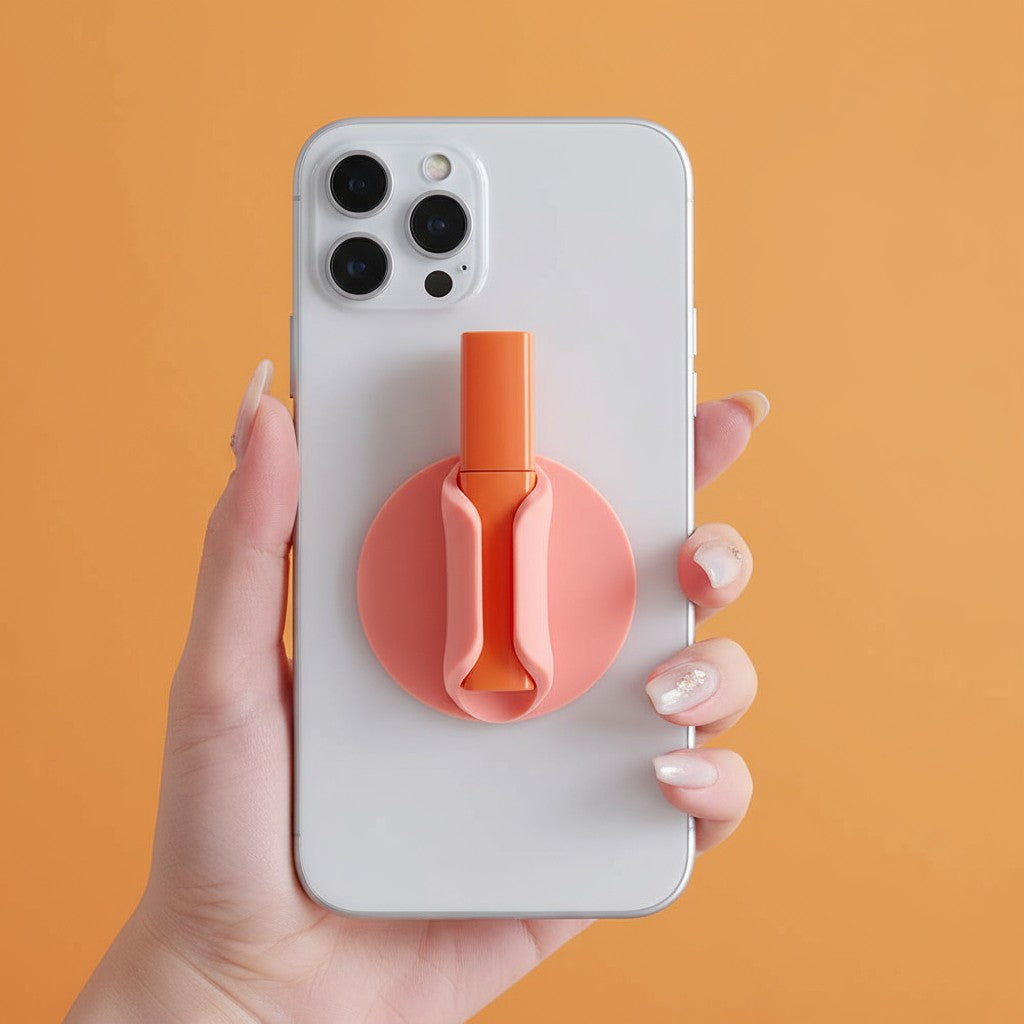Lip Gloss Holder Sticker - Orange