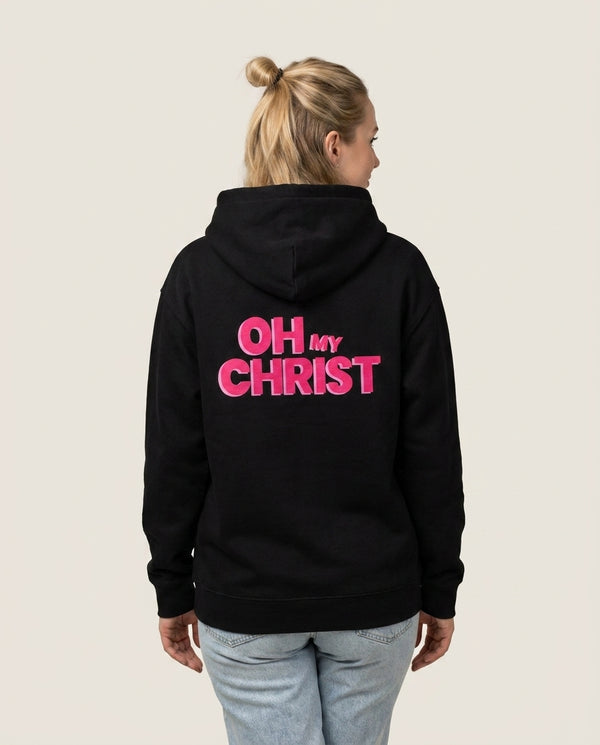 Oh My Hoodie — Black Back, worn
