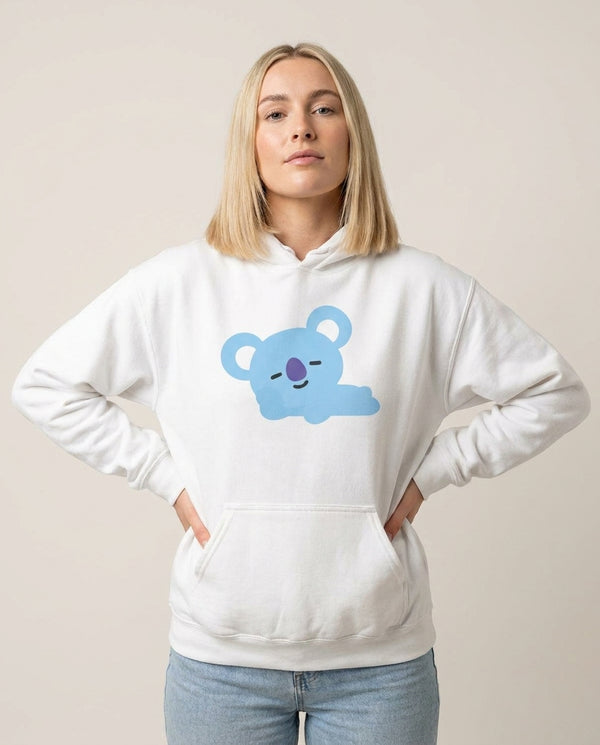Koya 21 - K Pop Hoodie — White Front, worn