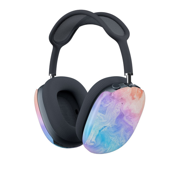 Blue and Peach Marble AirPods Max Case
