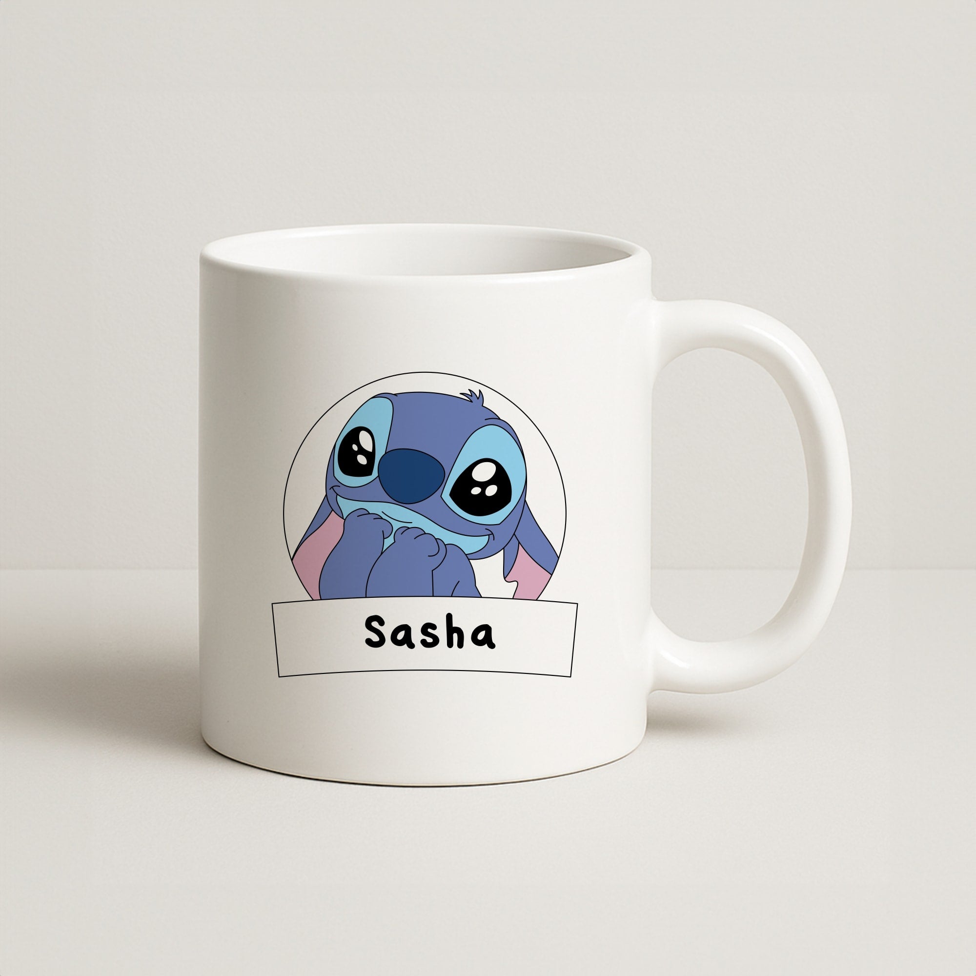 Personalised Cute Blue Alien Coffee Mug