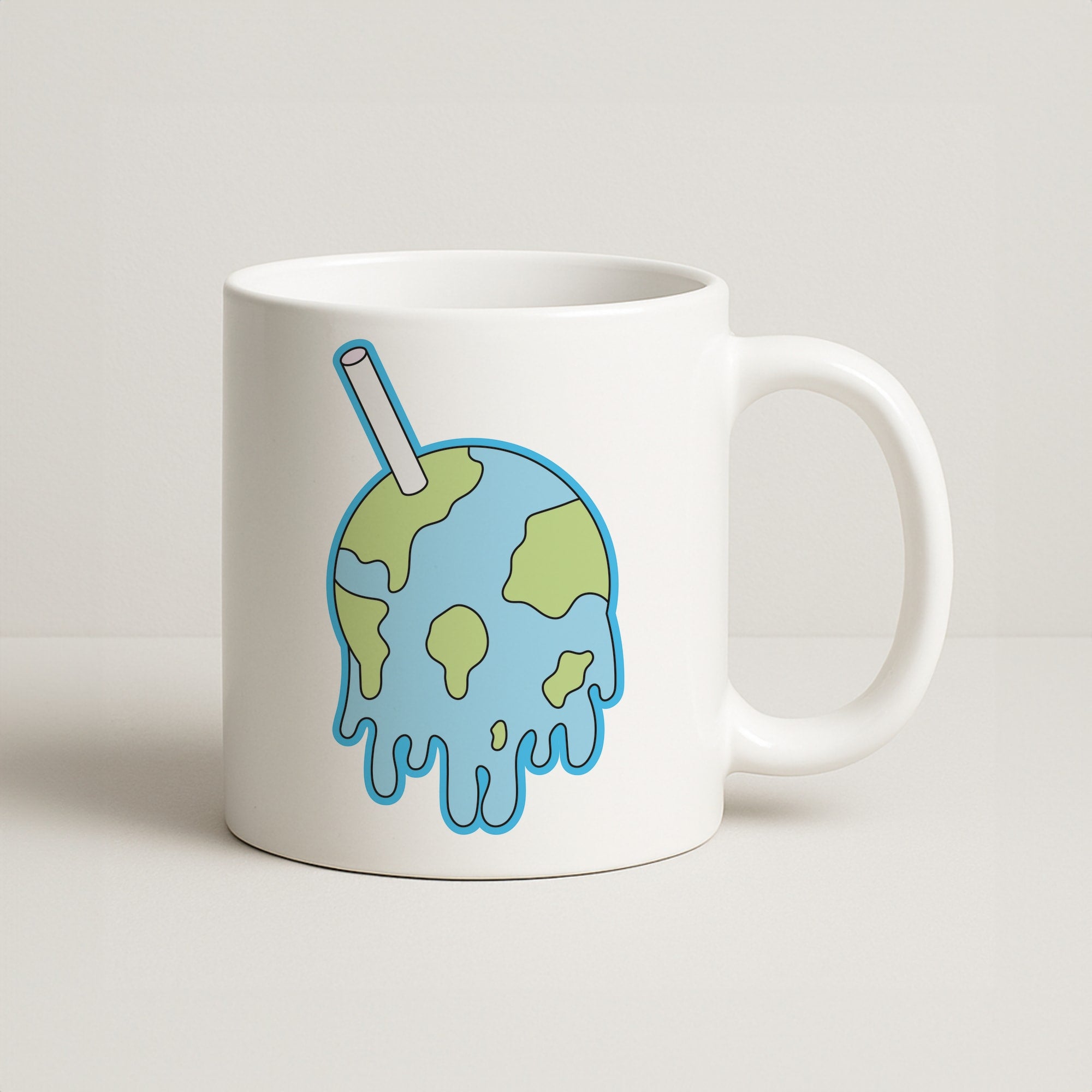 Straw - Juice Coffee Mug