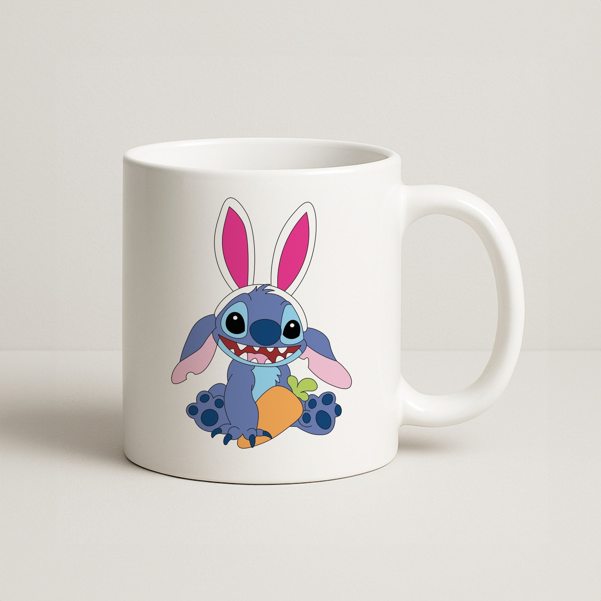 Easter Bunny Blue Alien Coffee Mug