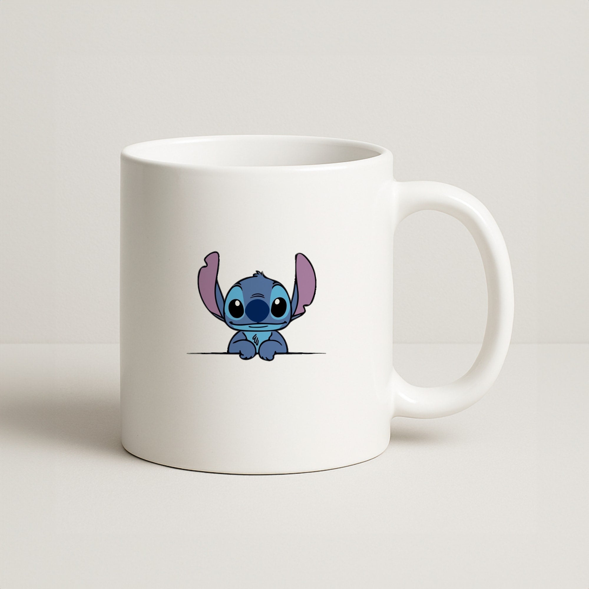 Alien Blue Leaning Coffee Mug