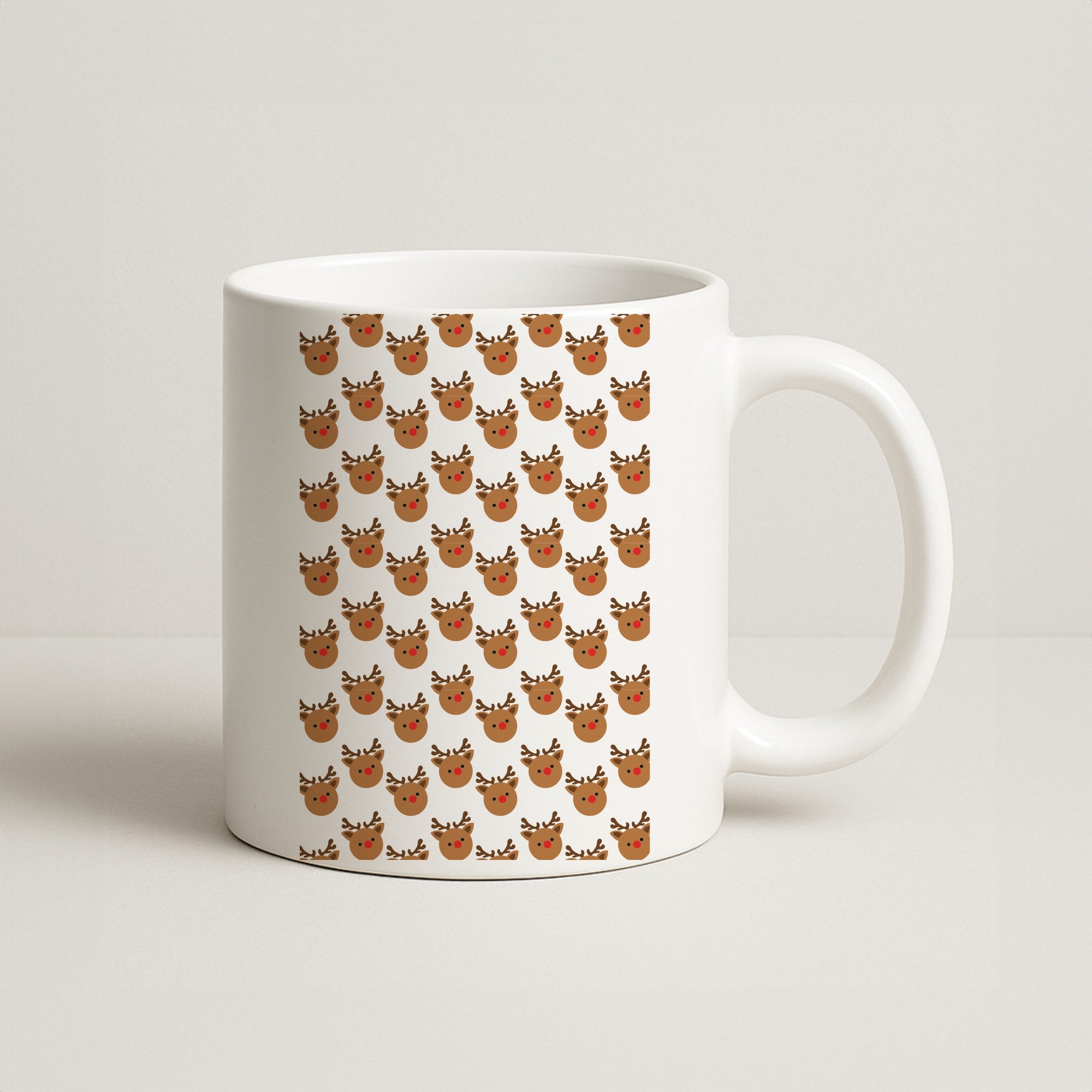 Rudolph Pattern - Christmas Patterns Coffee Mug