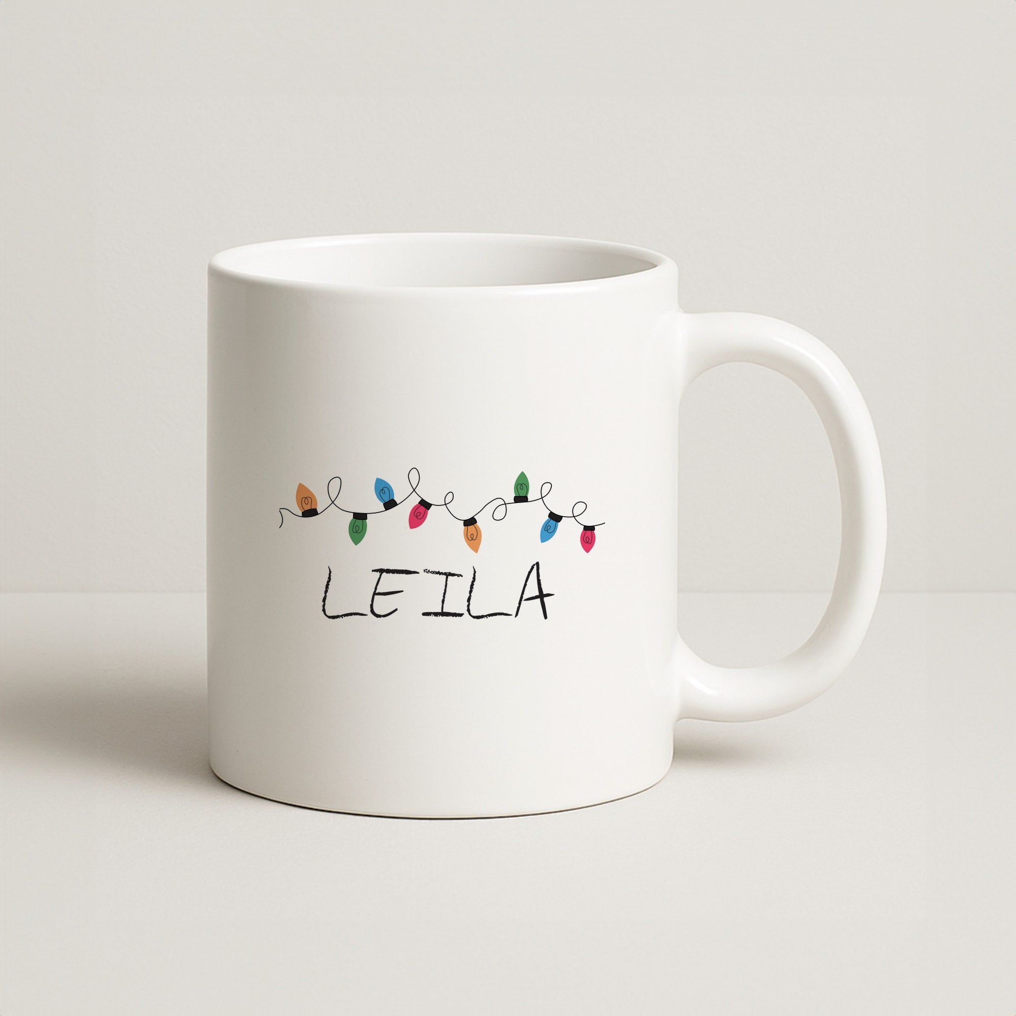 Fairy Lights - Personalised Stranger Coffee Mug