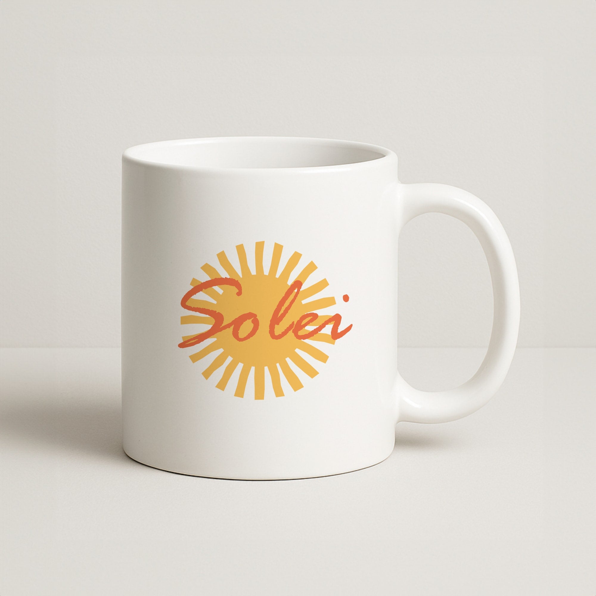 Abstract Sun Solei Coffee Mug