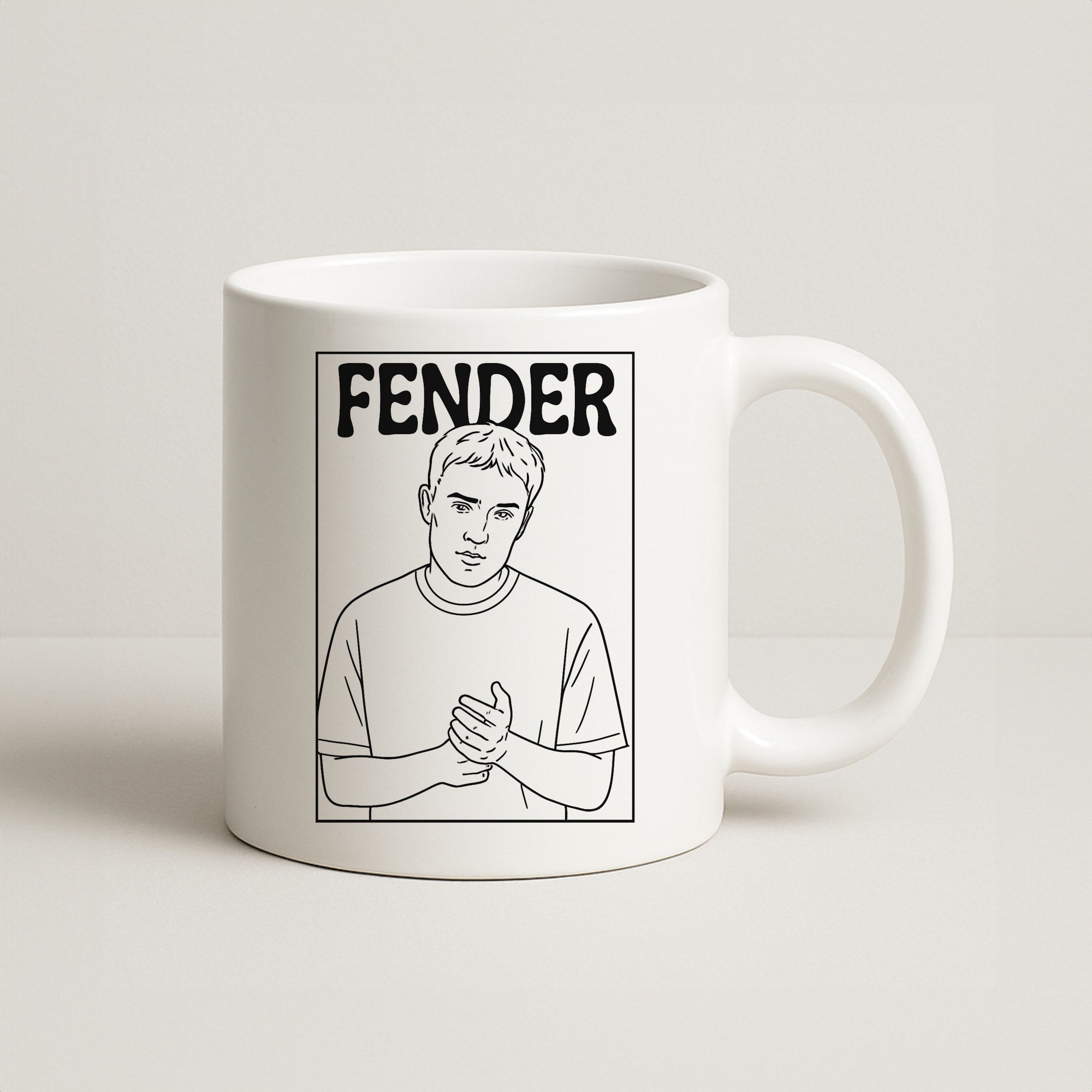 Fender Outline Coffee Mug