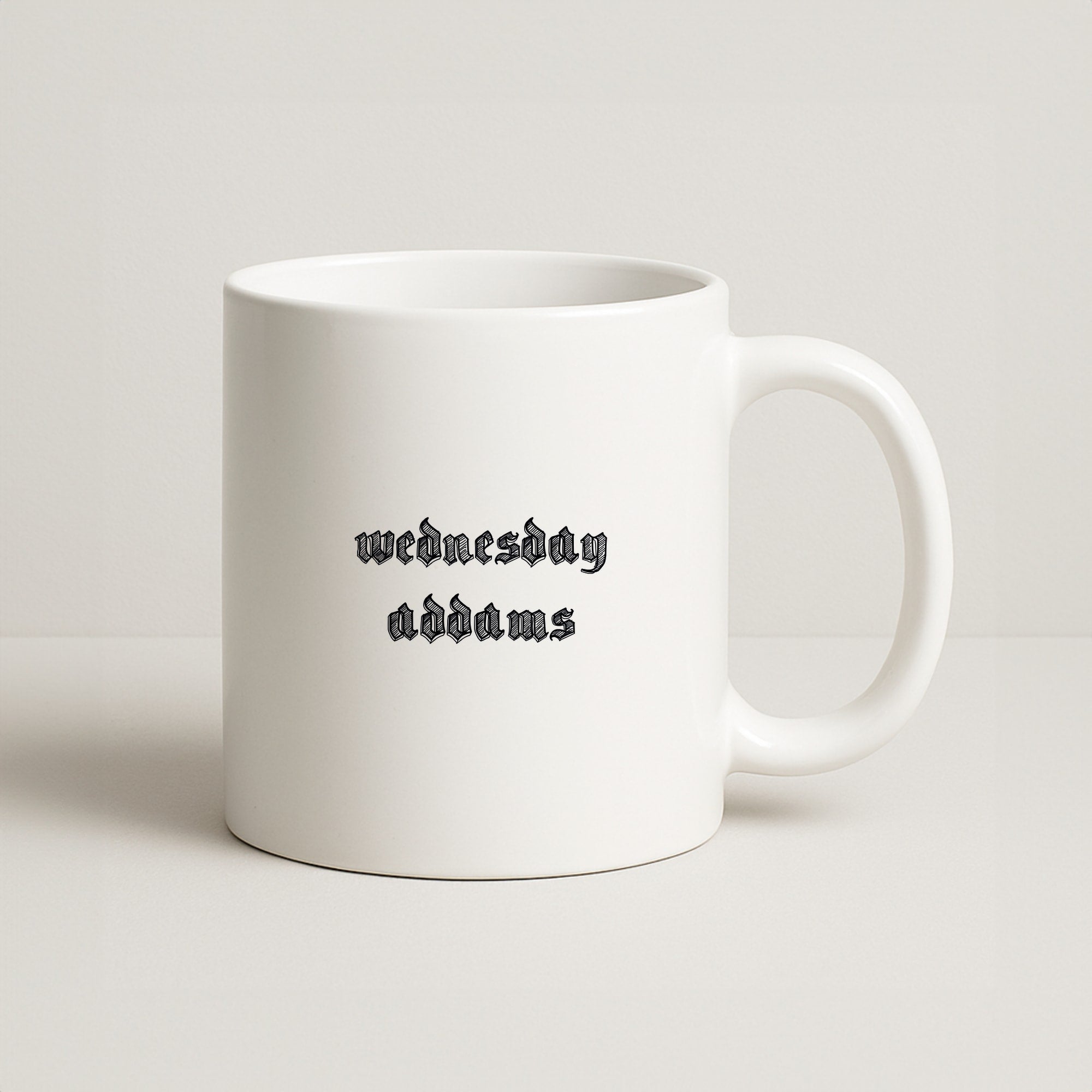 Wednesday Typogrophy Coffee Mug