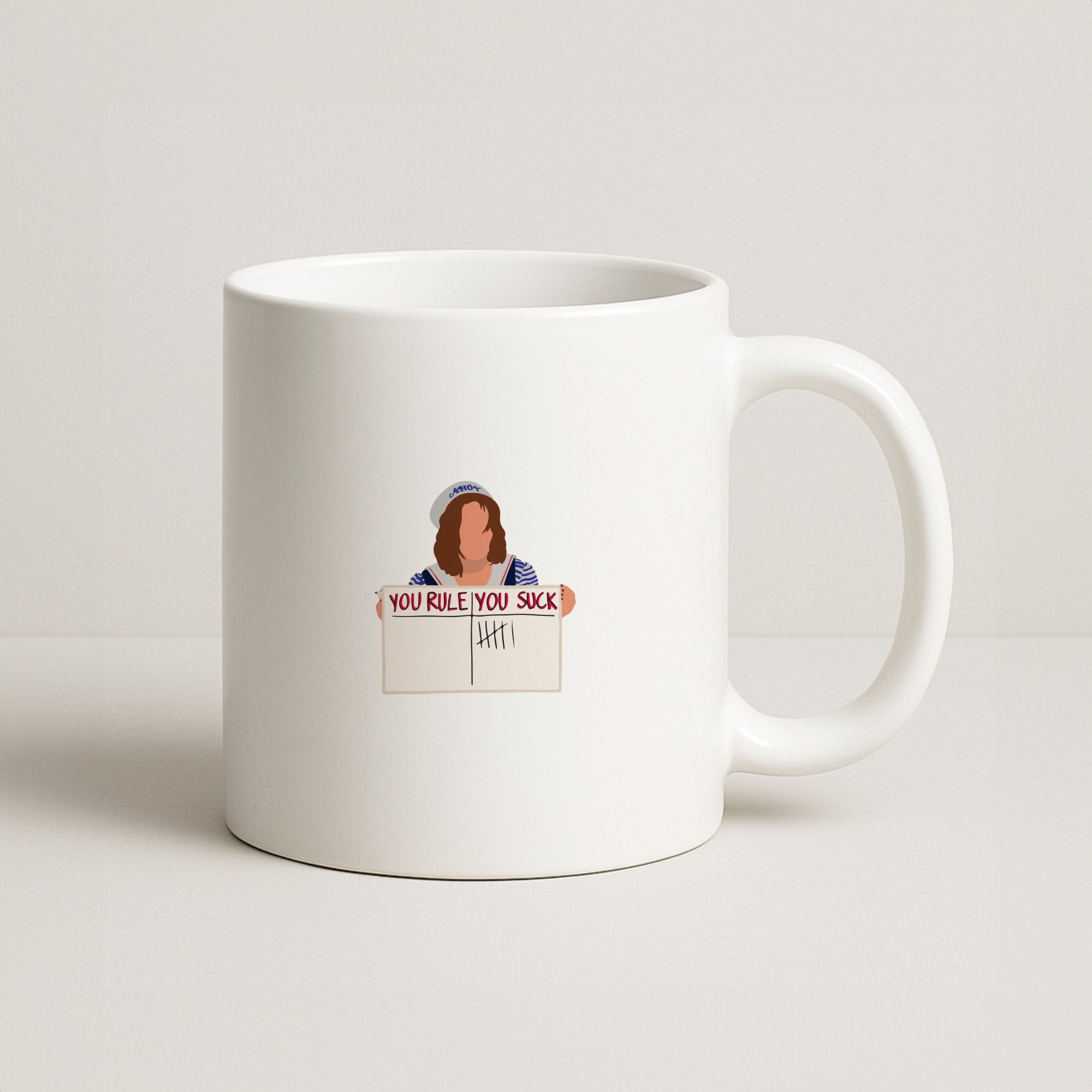 You Suck Tally Coffee Mug