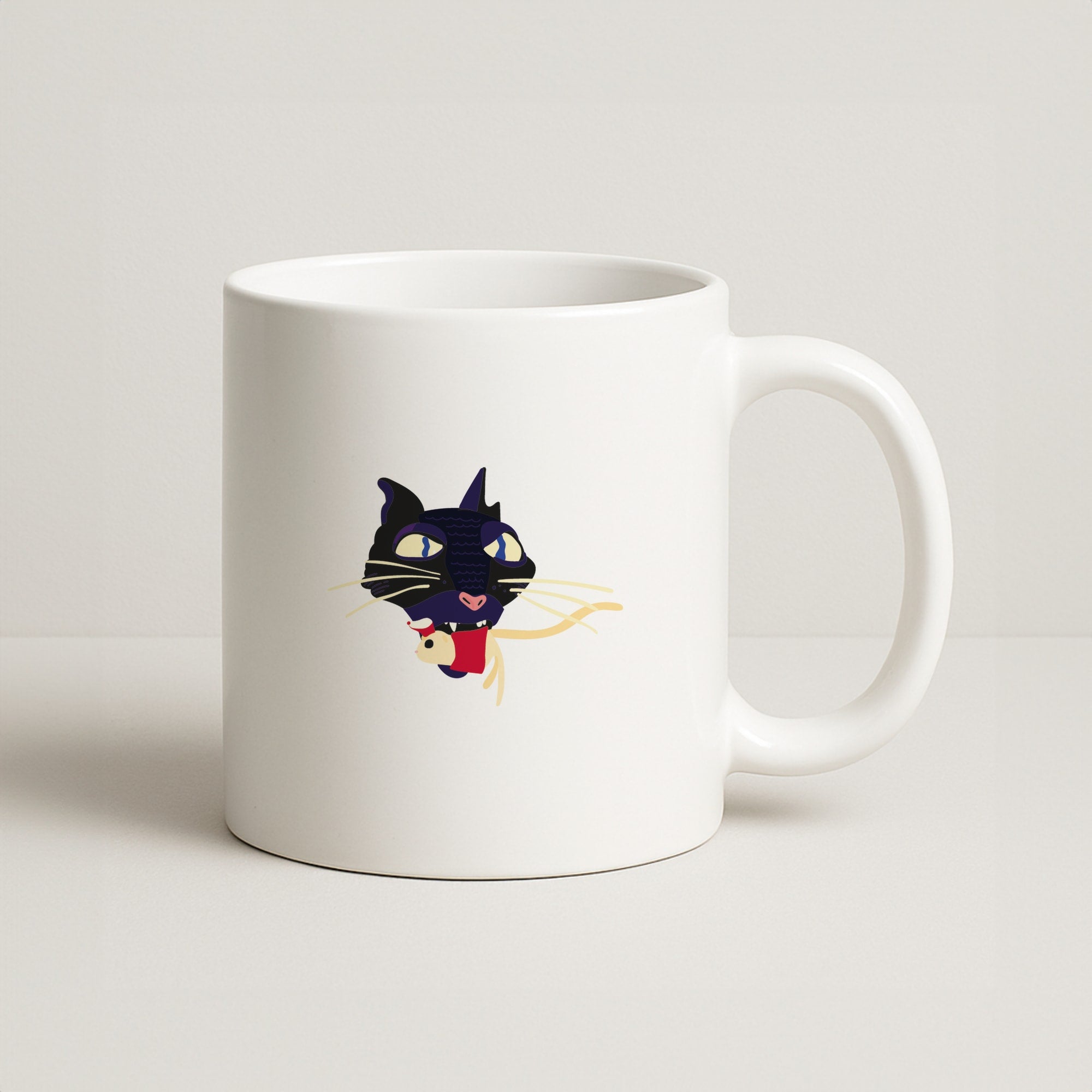 Mouse Eating Coffee Mug