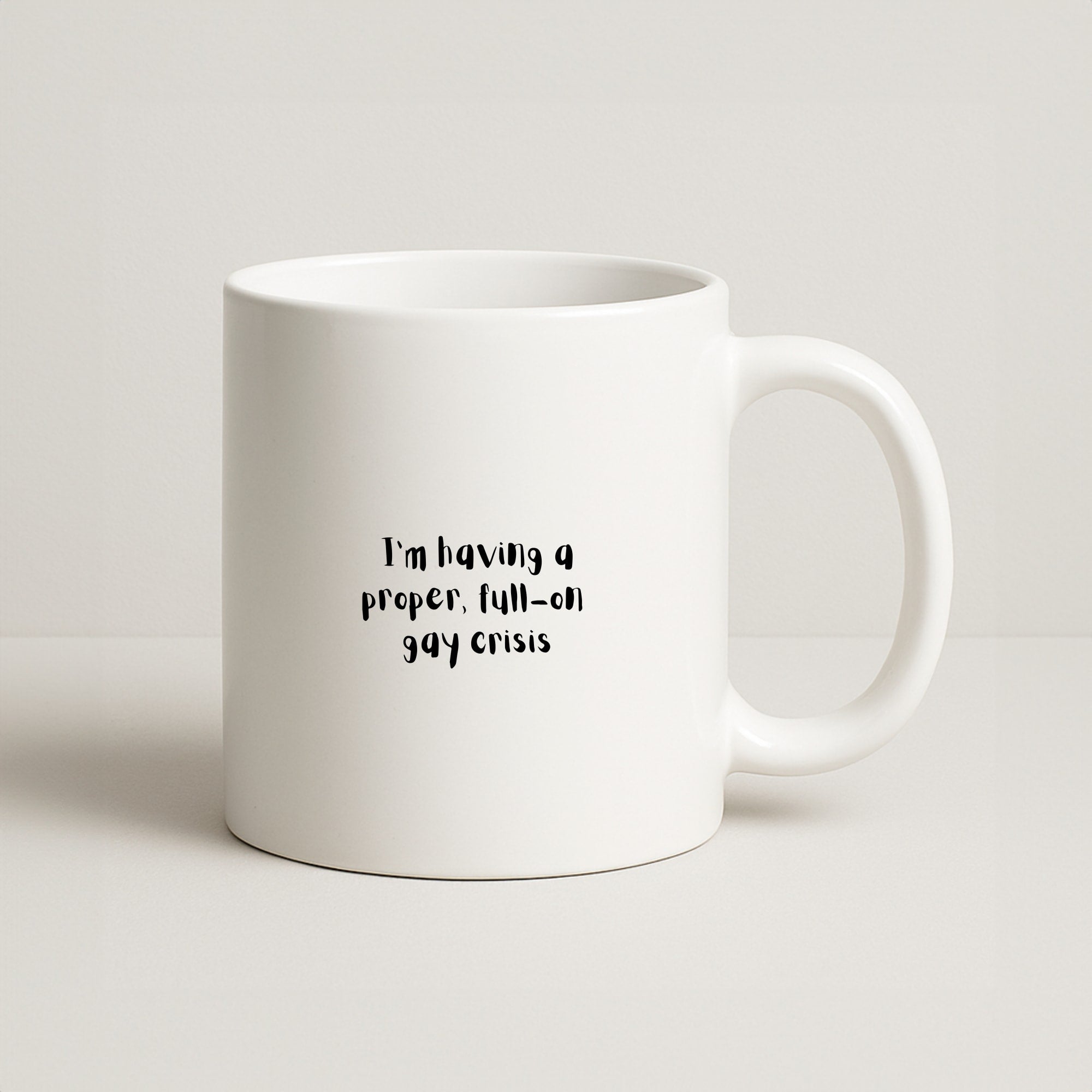 Gay Crisis - Heart TV Coffee Mug