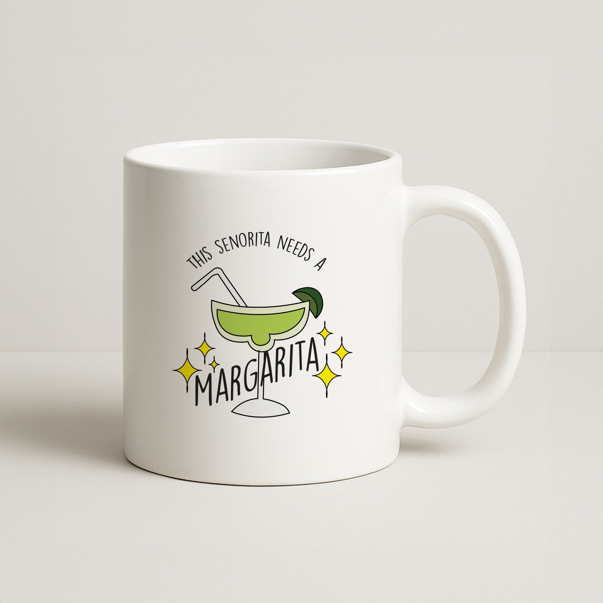 This Senorita Needs A Margarita - Funny Quotes Coffee Mug