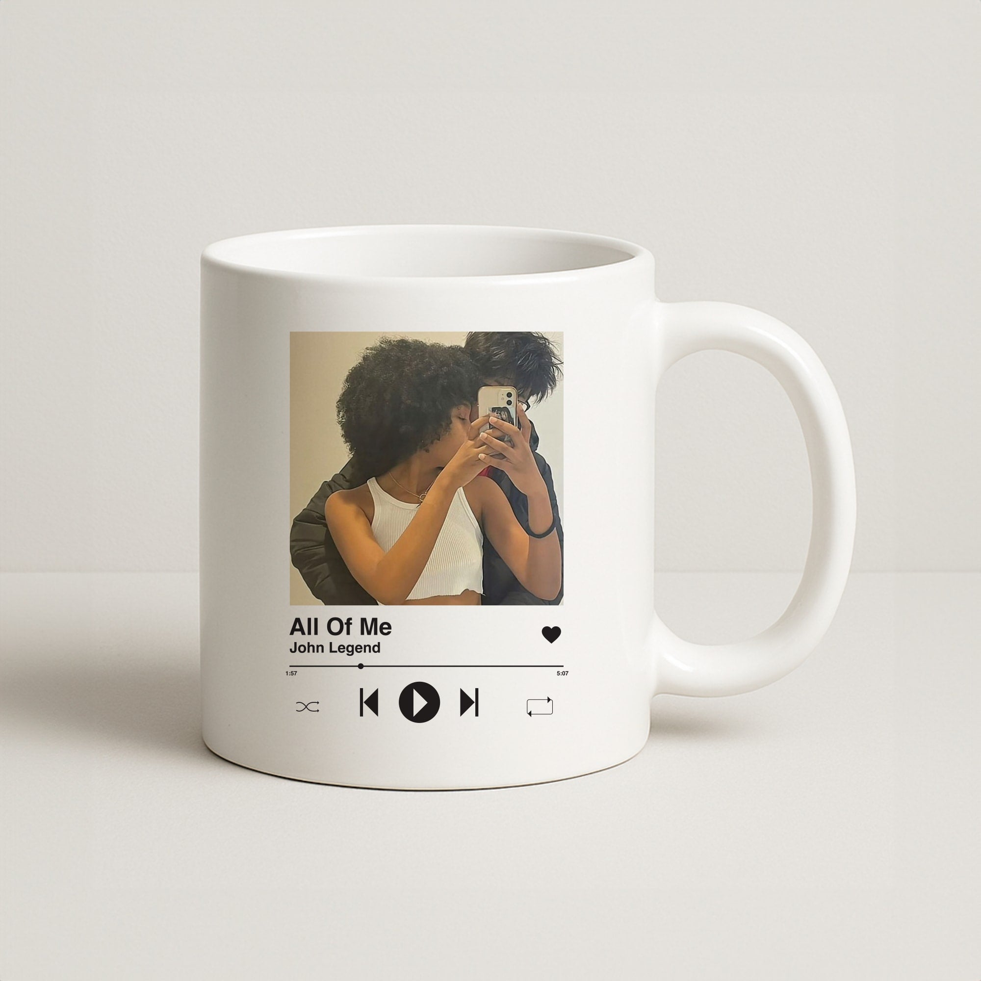 Album Cover - Personalised Couples Coffee Mug