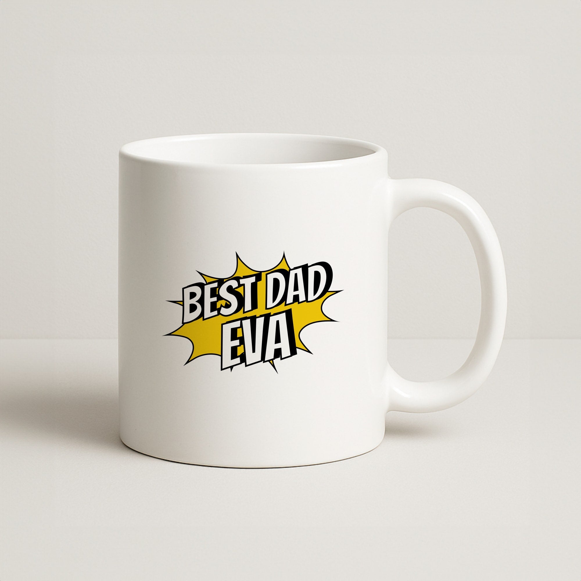 Comic Book Best Dad Eva Coffee Mug