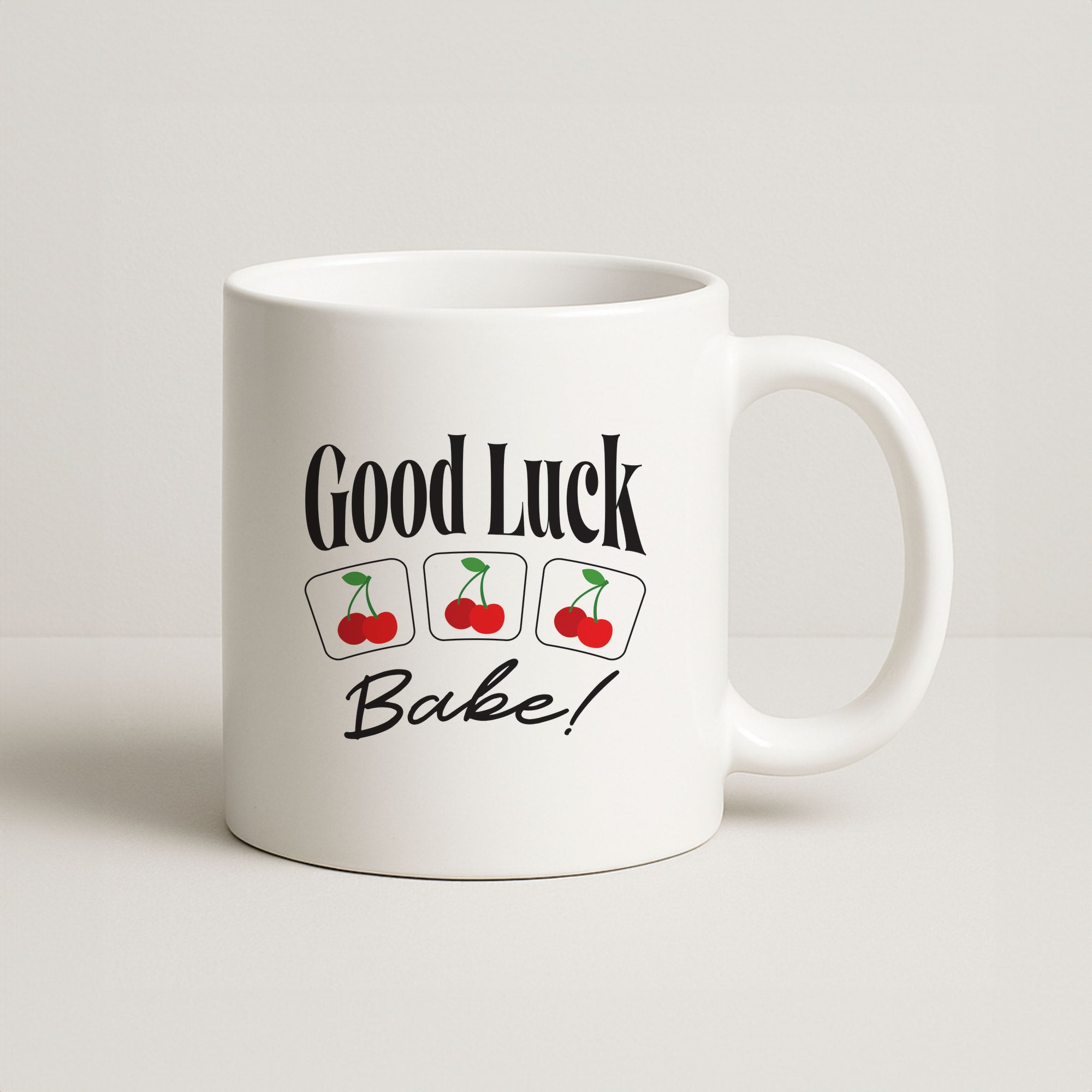 Good Luck Babe Cherries Coffee Mug