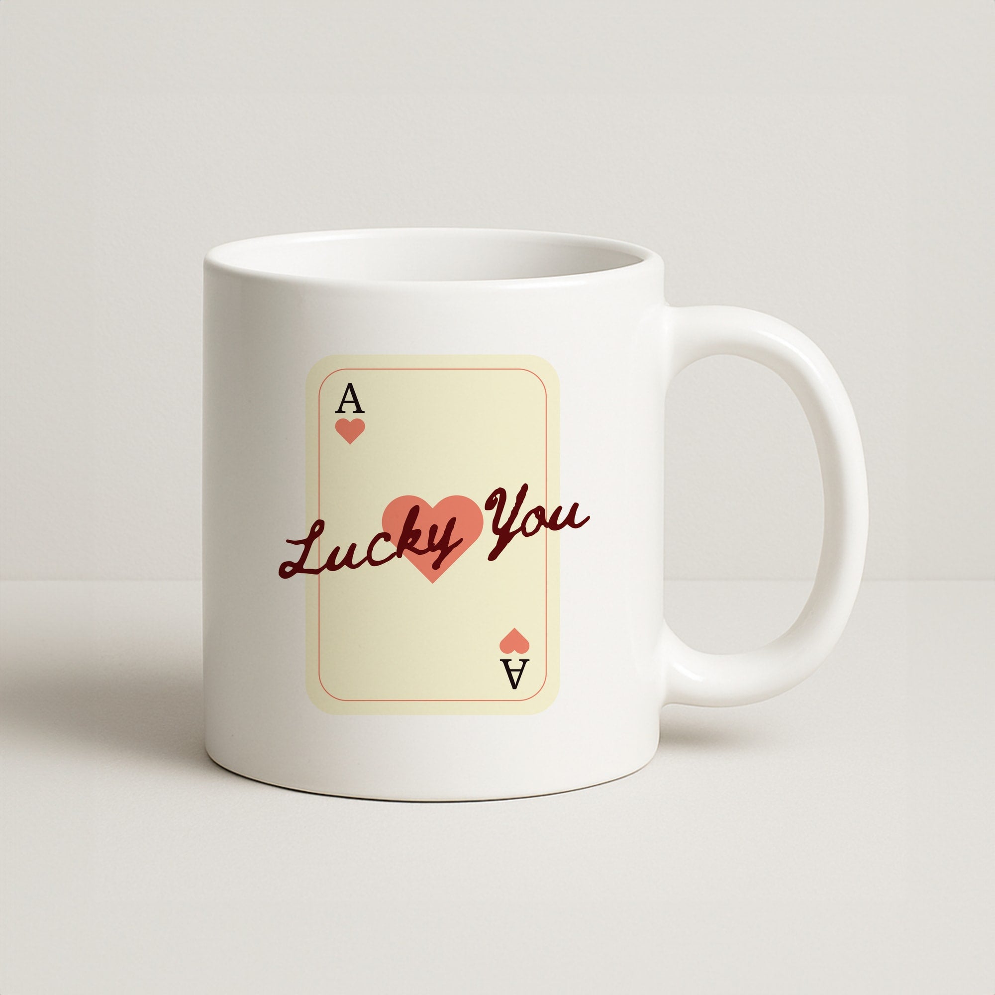 Lucky You Card Coffee Mug