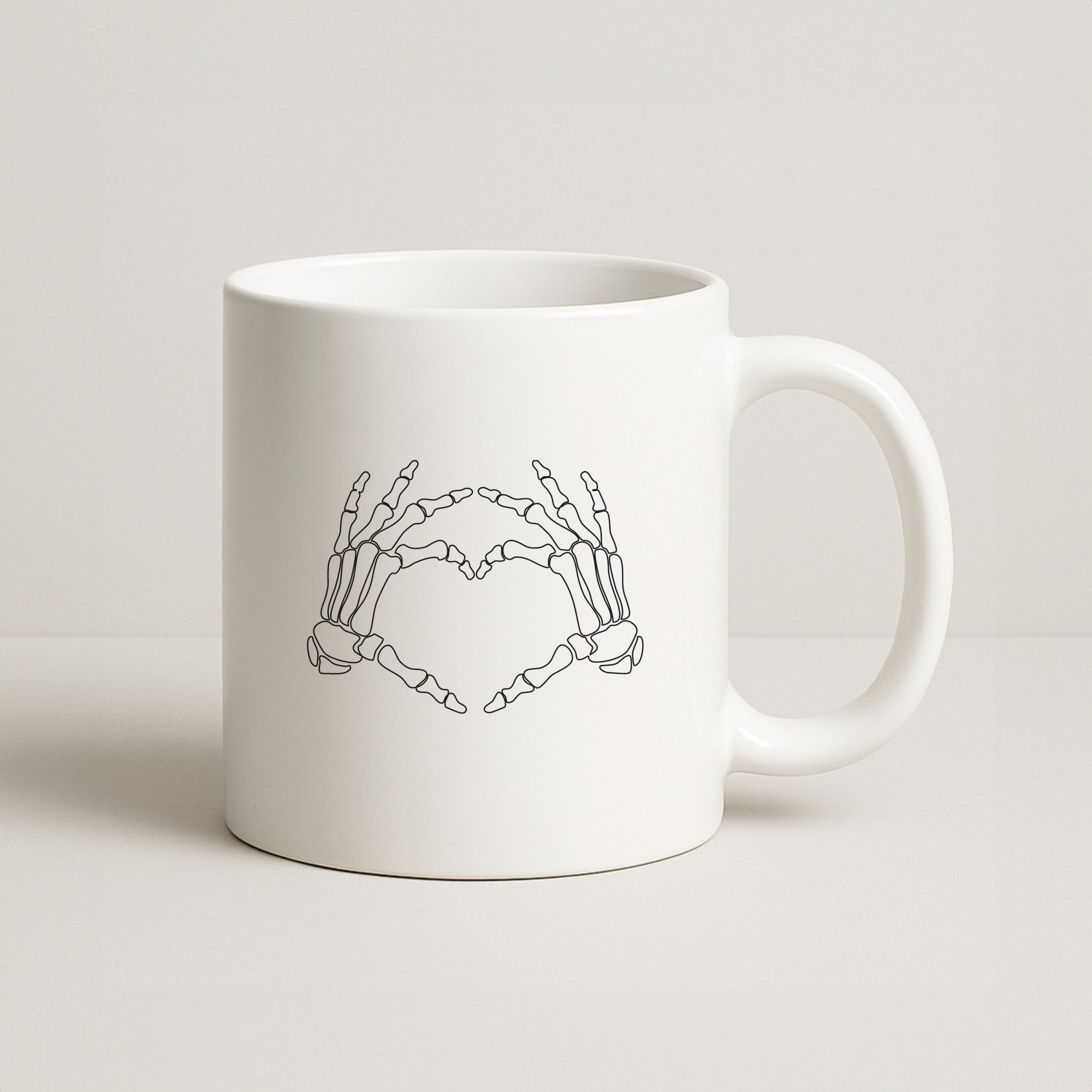 Skeleton Heart Coffee Mug