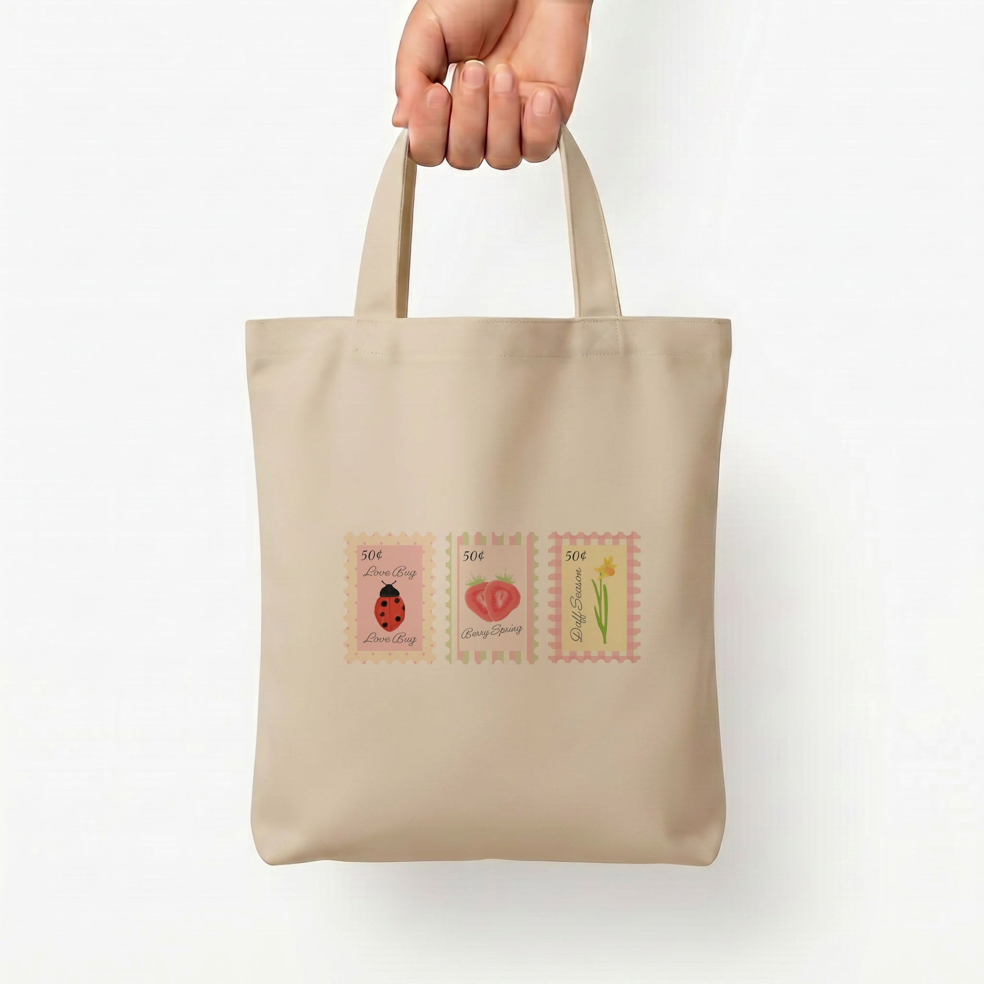 Meadow Mailer Tote Bag — Natural / Small
