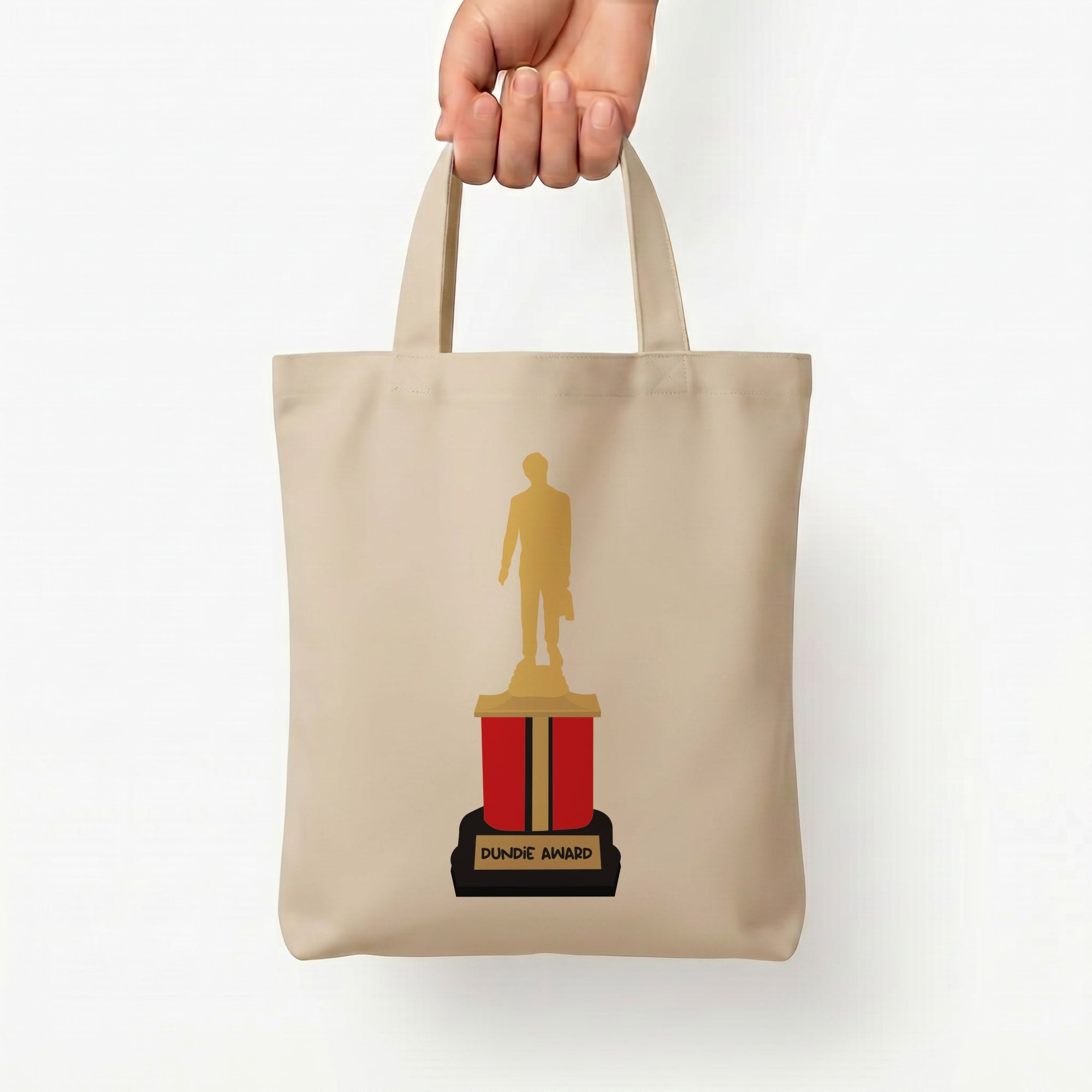 Dundie Award Tote Bag — Natural / Small