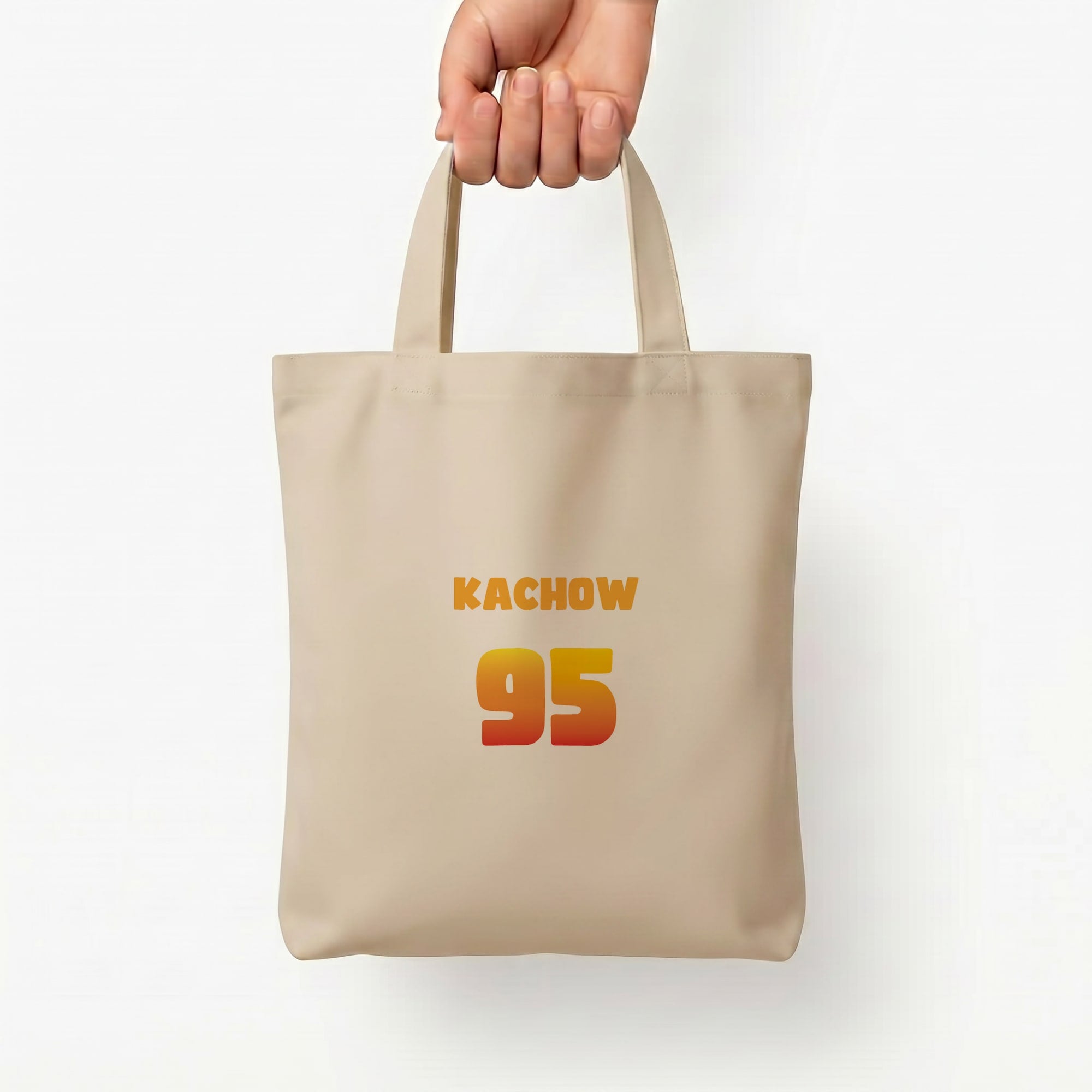 Kachow 95 - Cars Tote Bag — Natural / Small