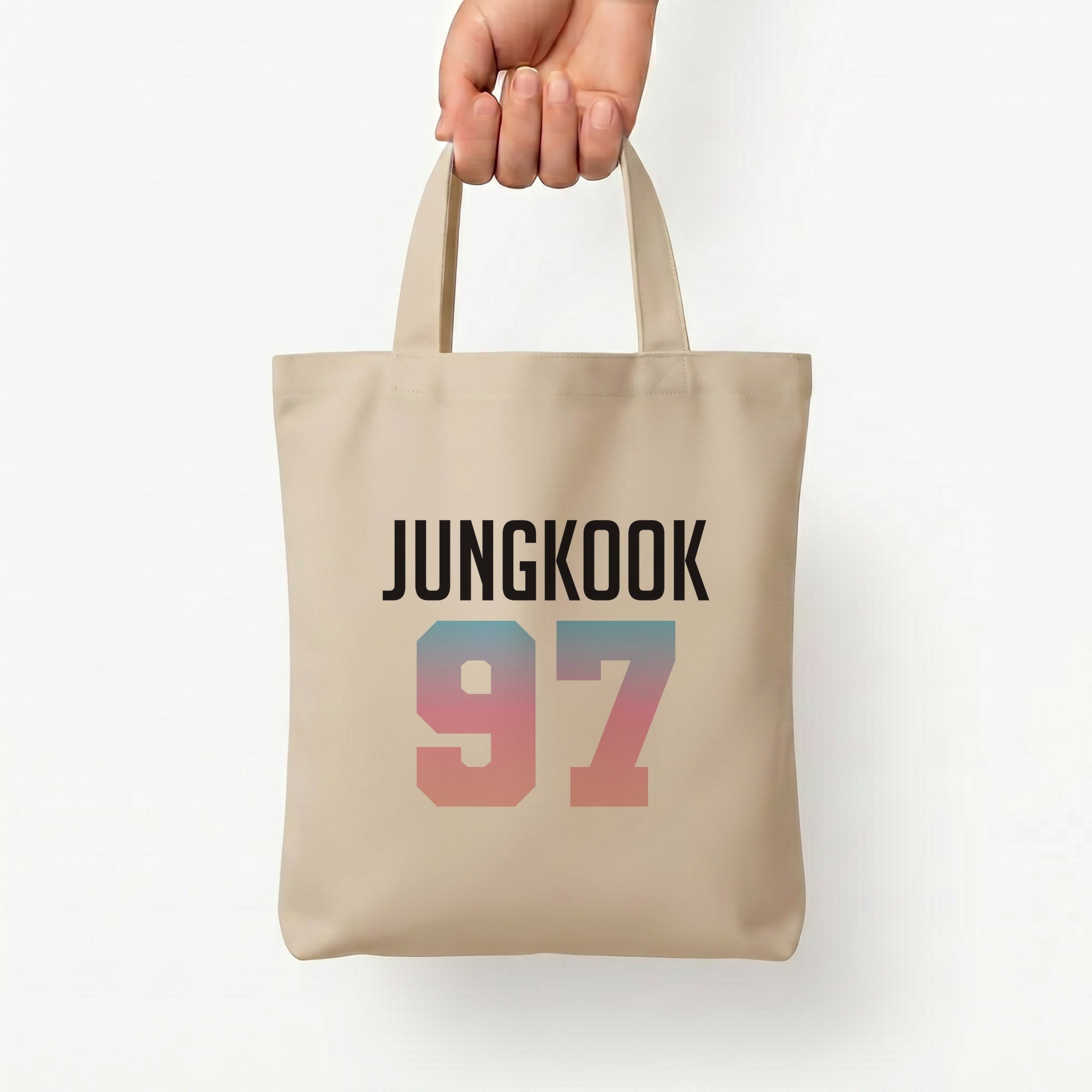 Jungkook 97 Tote Bag — Natural / Small