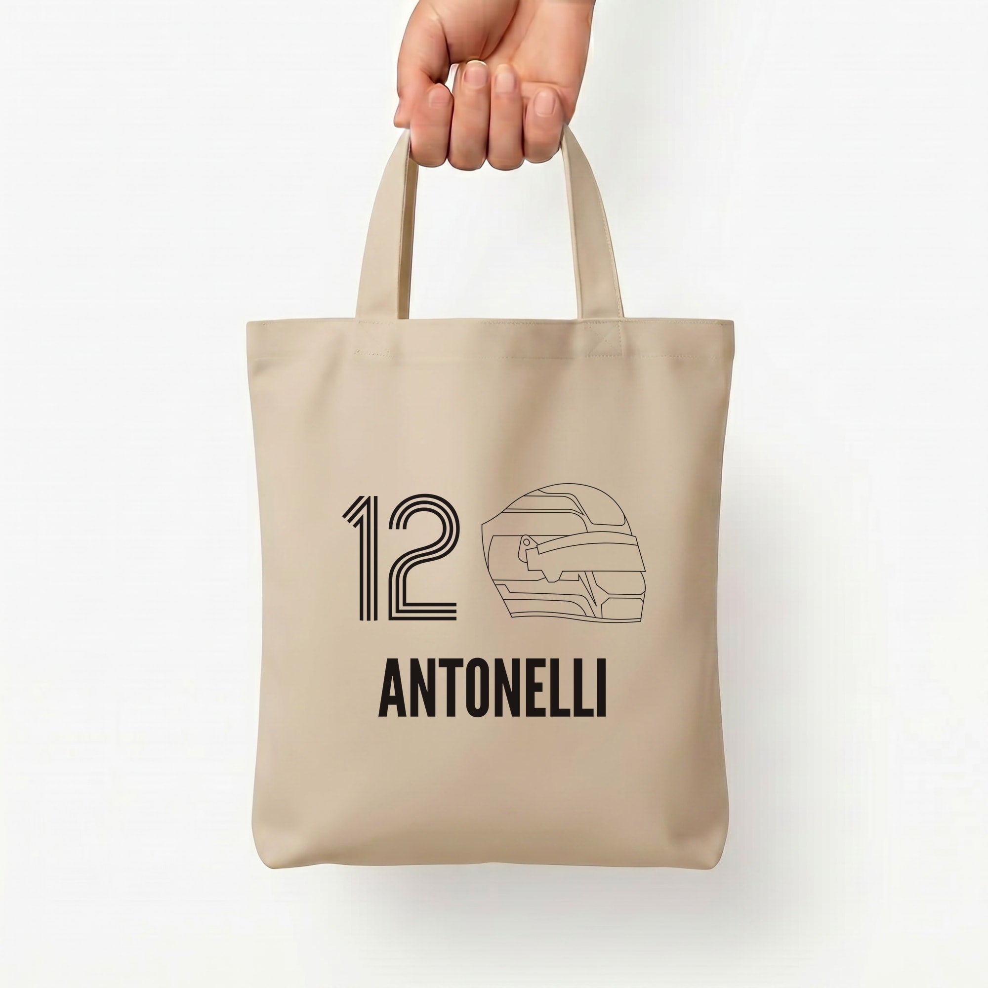 Antonelli Helmet 2026 Tote Bag — Natural / Small