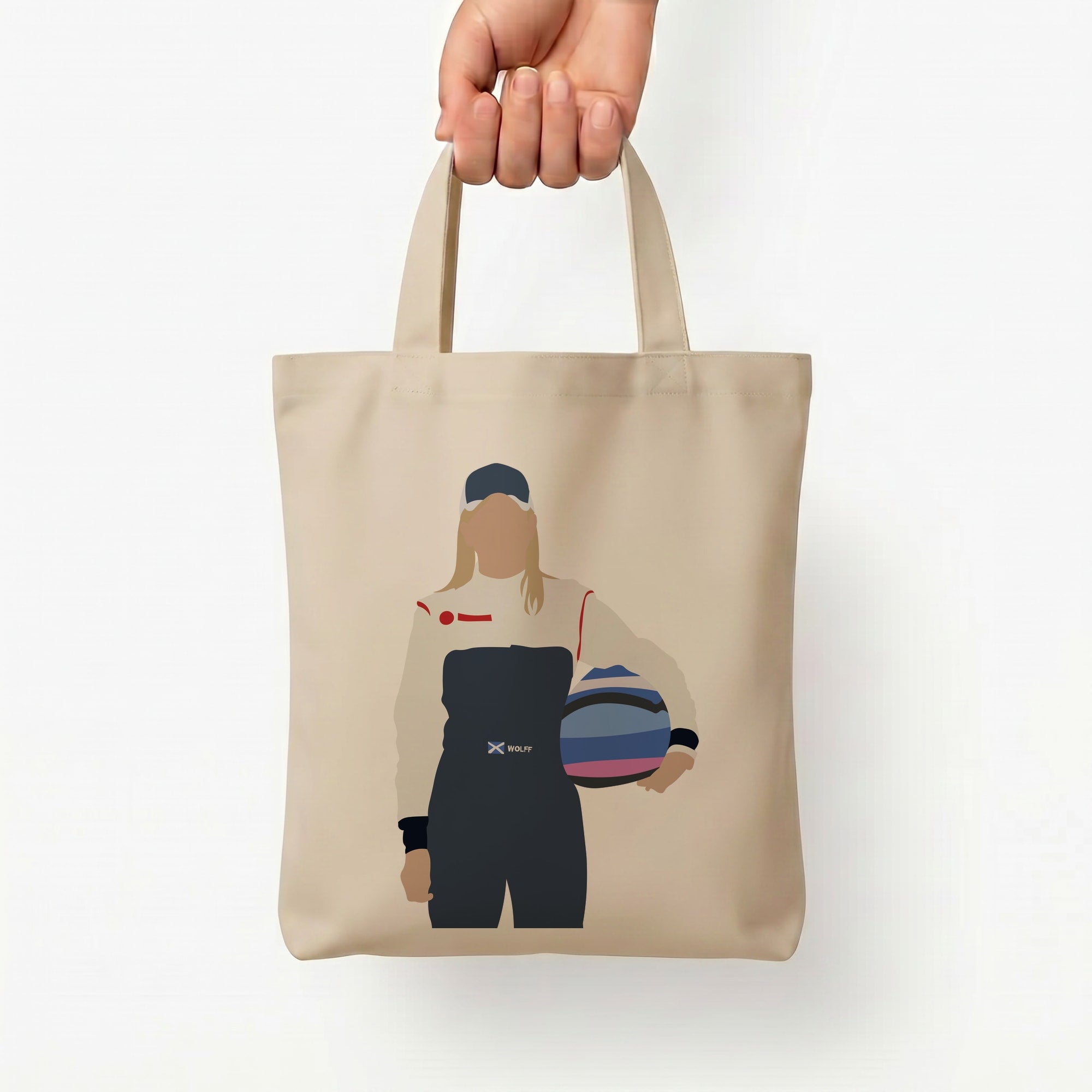 Wolf - F1 Tote Bag — Natural / Small