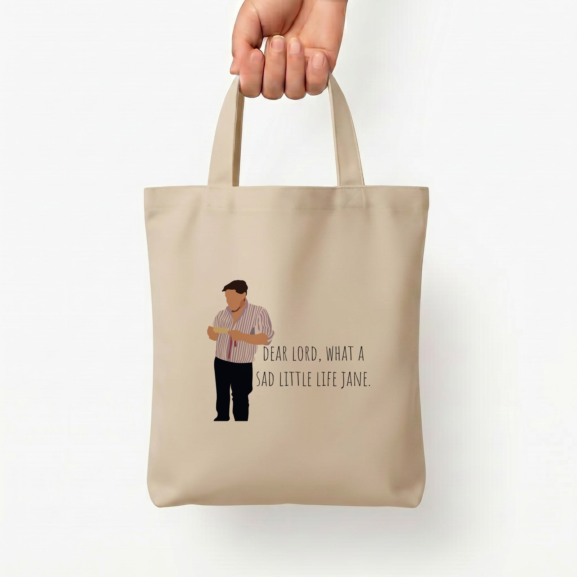 Sad Little Life Jane - British Pop Culture Tote Bag — Natural / Small