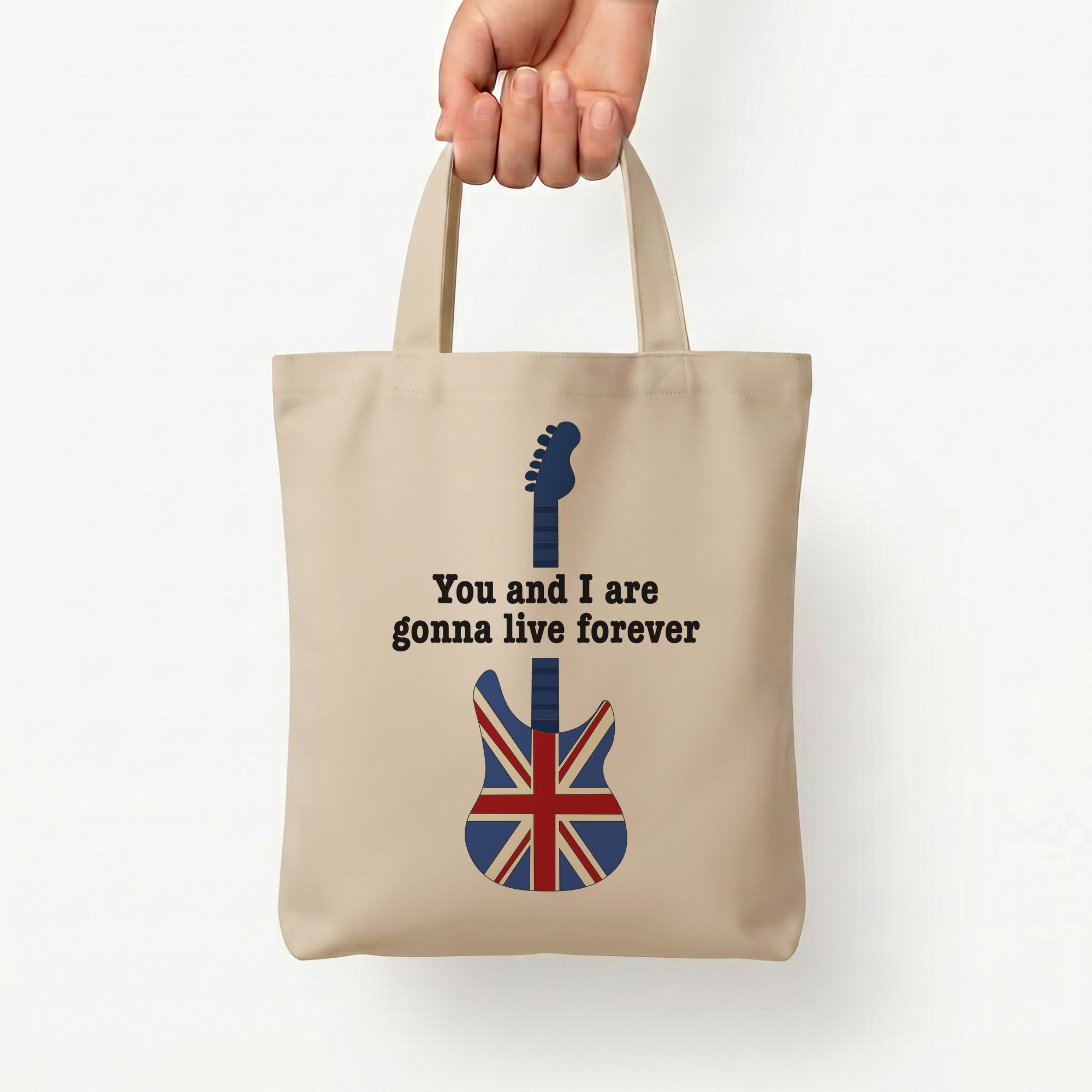 You And I Are Gonna Live Forever Tote Bag — Natural / Small