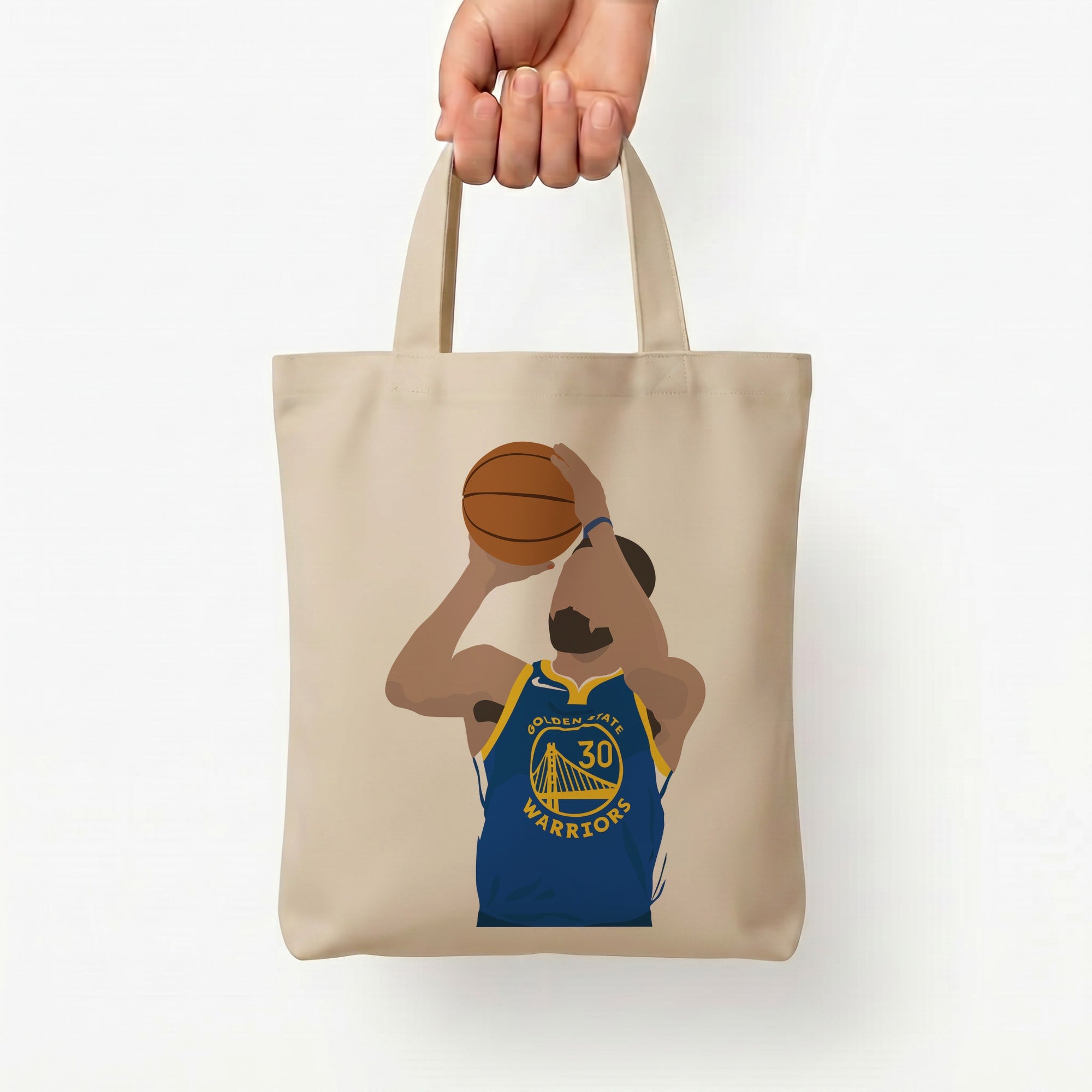 Curry - Basketball Tote Bag — Natural / Small