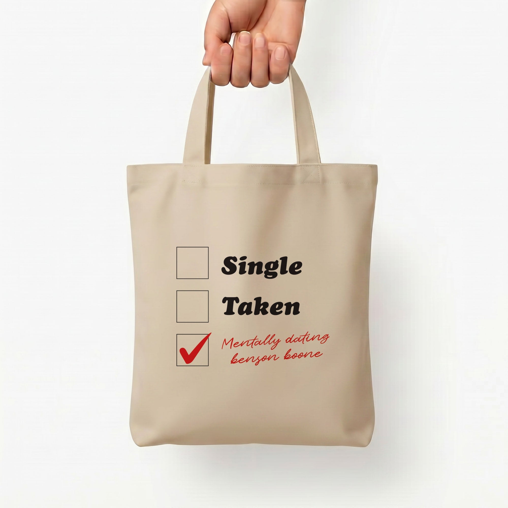 Mentally Dating Benson Tote Bag — Natural / Small
