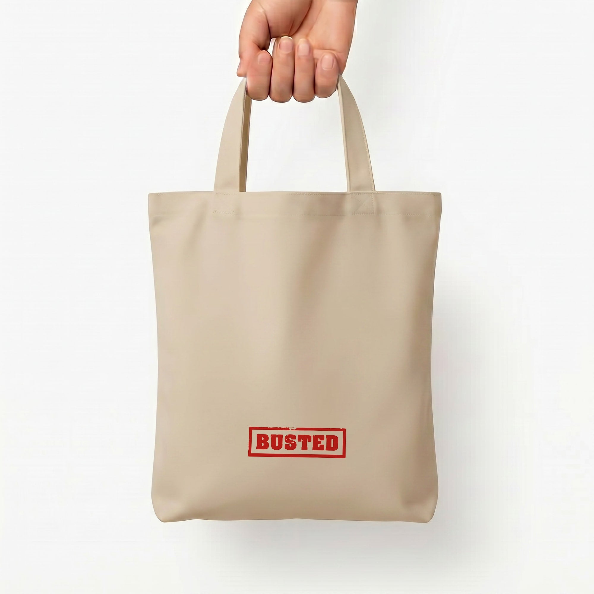 Band Logo - Bust Band Tote Bag — Natural / Small