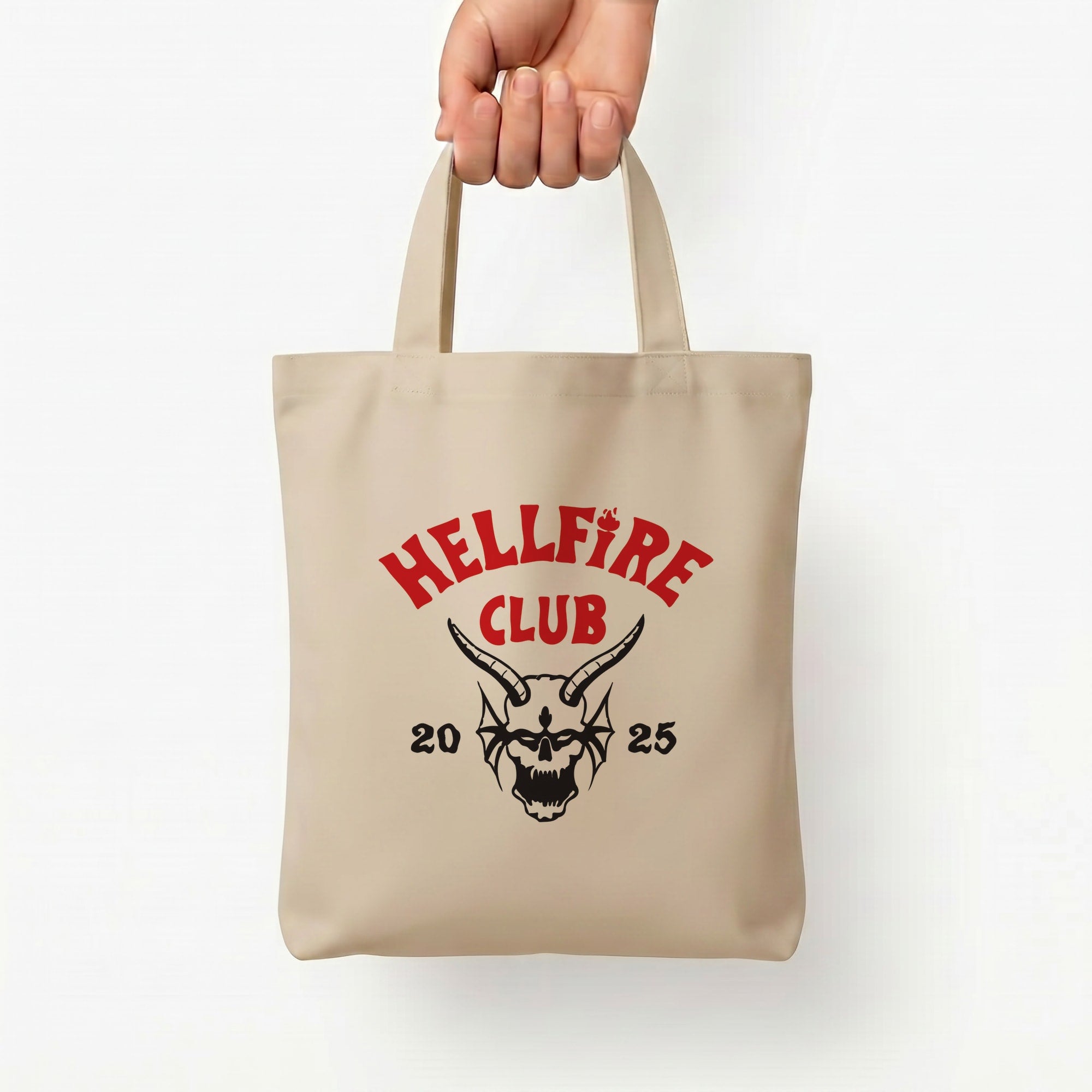 Hellfire Club 2025 Tote Bag — Natural / Small