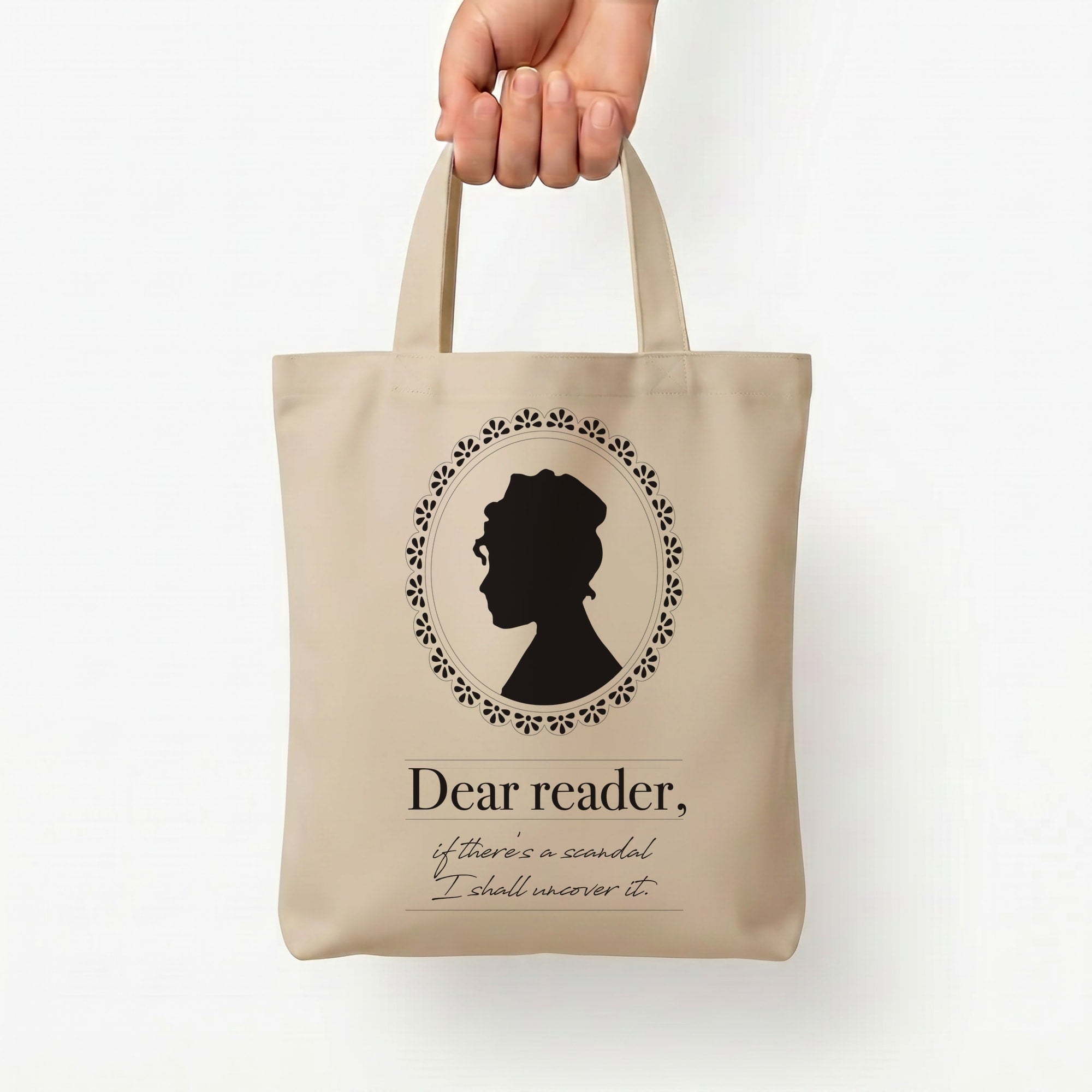 Dear Reader Tote Bag — Natural / Small