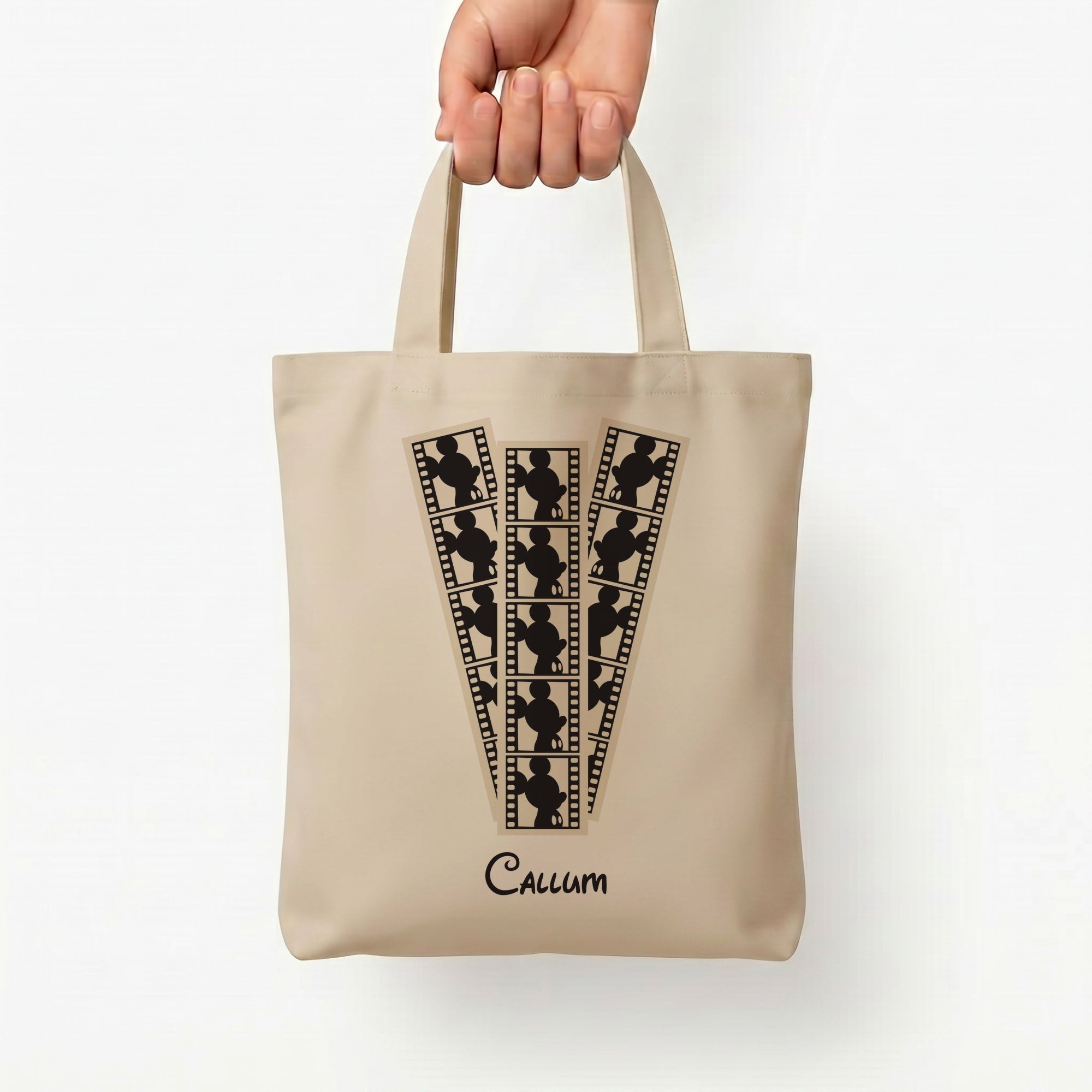 Micky Mouse - Personalised Fairytale Tote Bag — Natural / Small