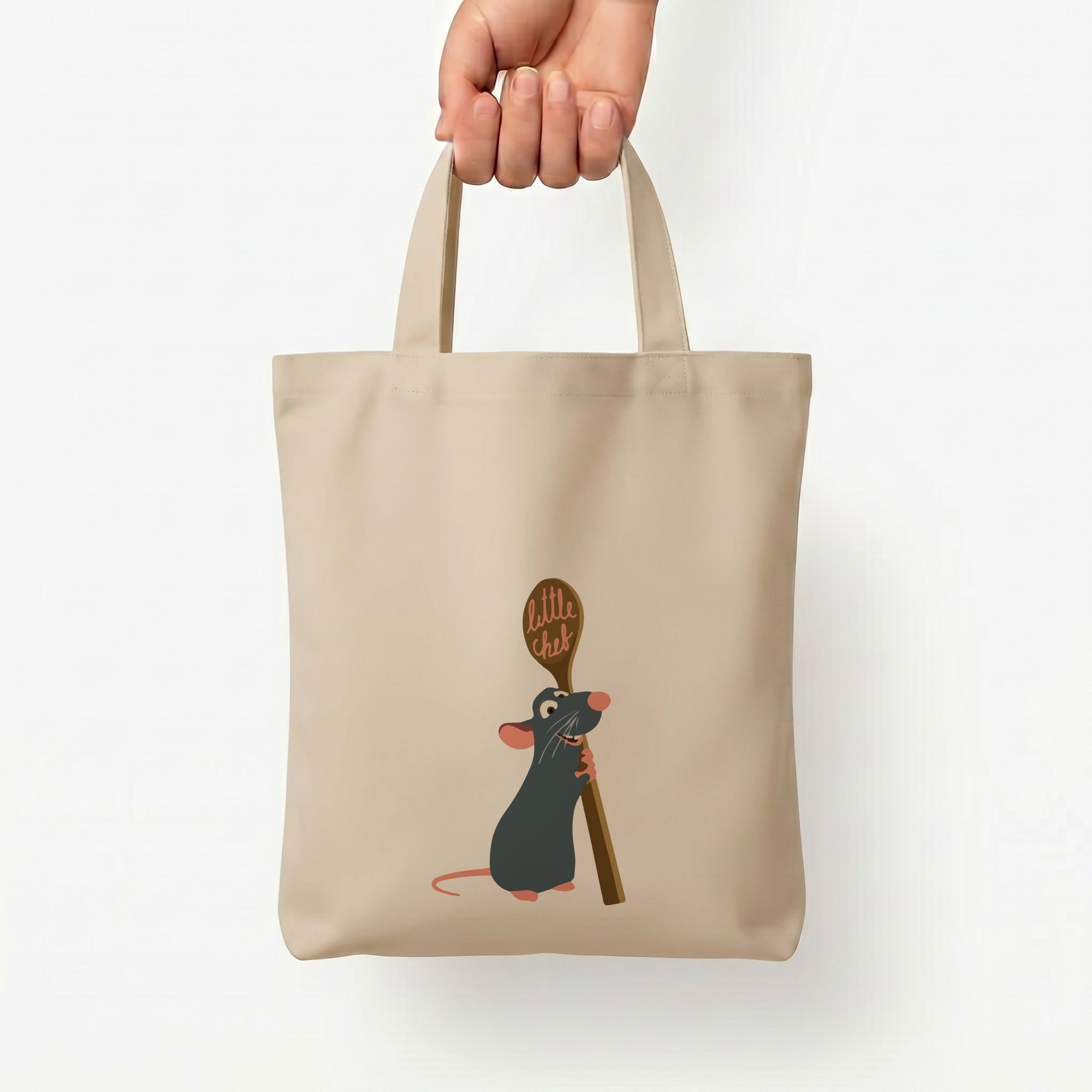 Chef Rat Tote Bag — Natural / Small