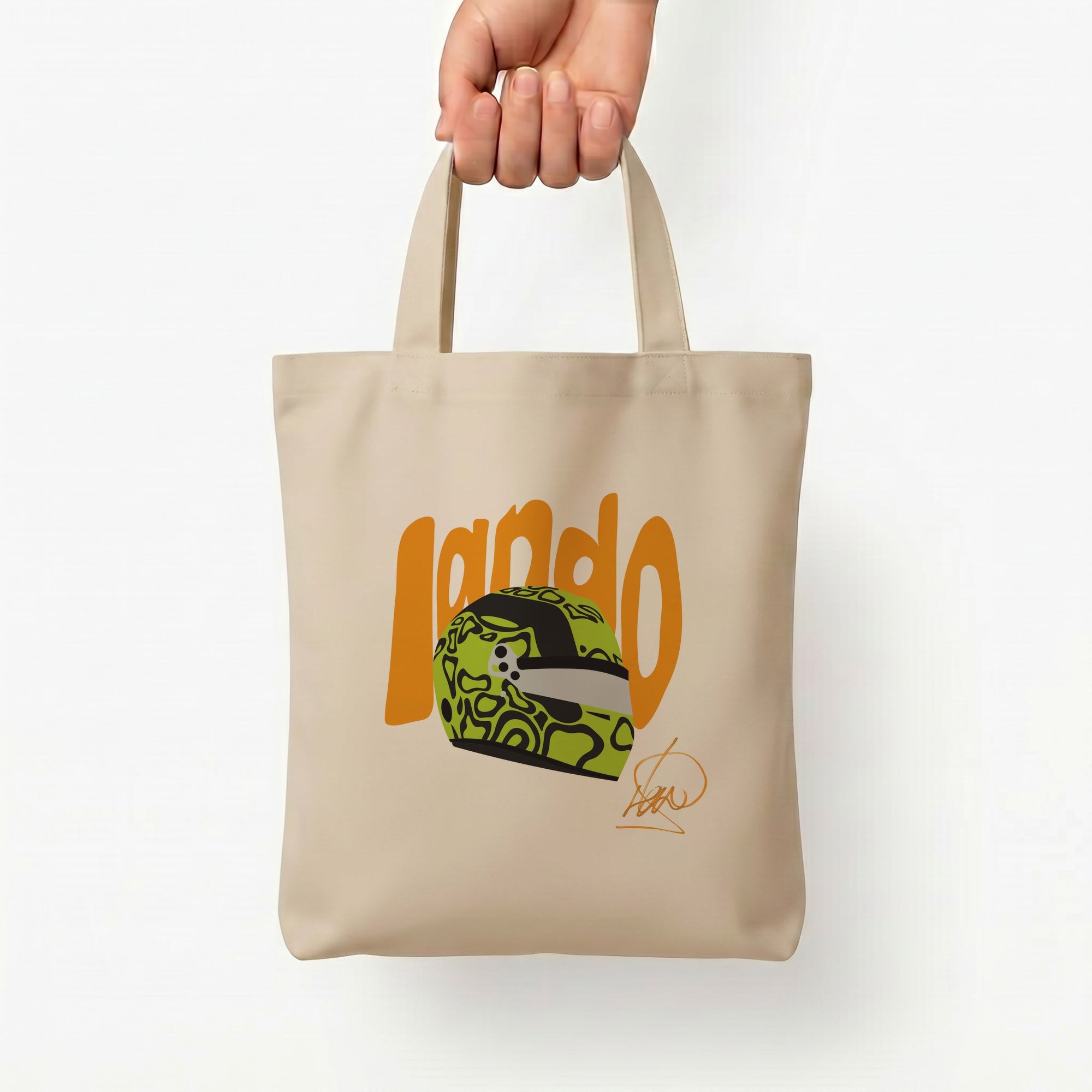 Abstract Lando Tote Bag — Natural / Small