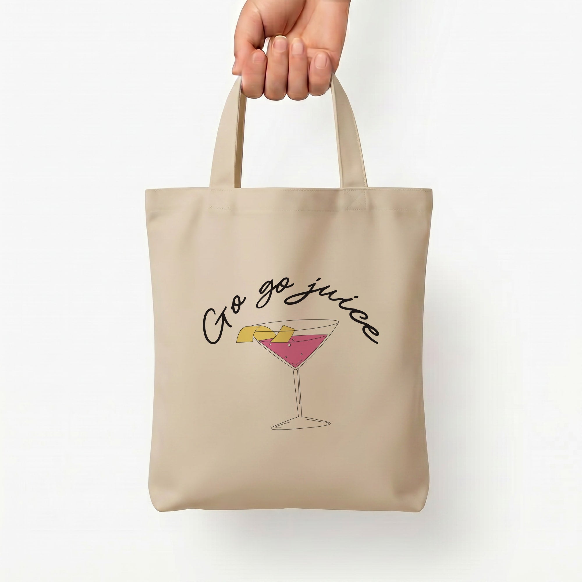 Go-Go Juice Tote Bag — Natural / Small