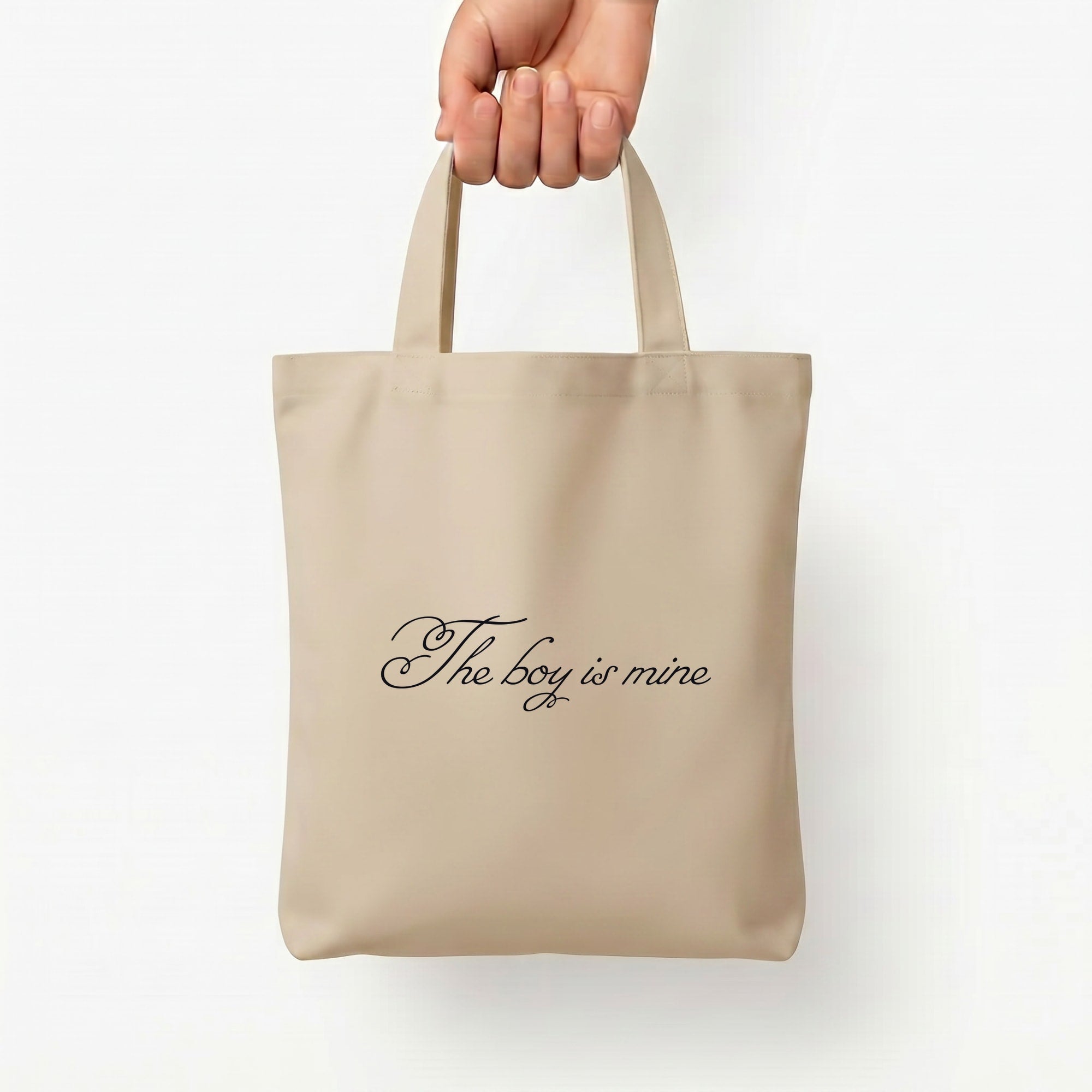 The Boy Is Mine Tote Bag — Natural / Small