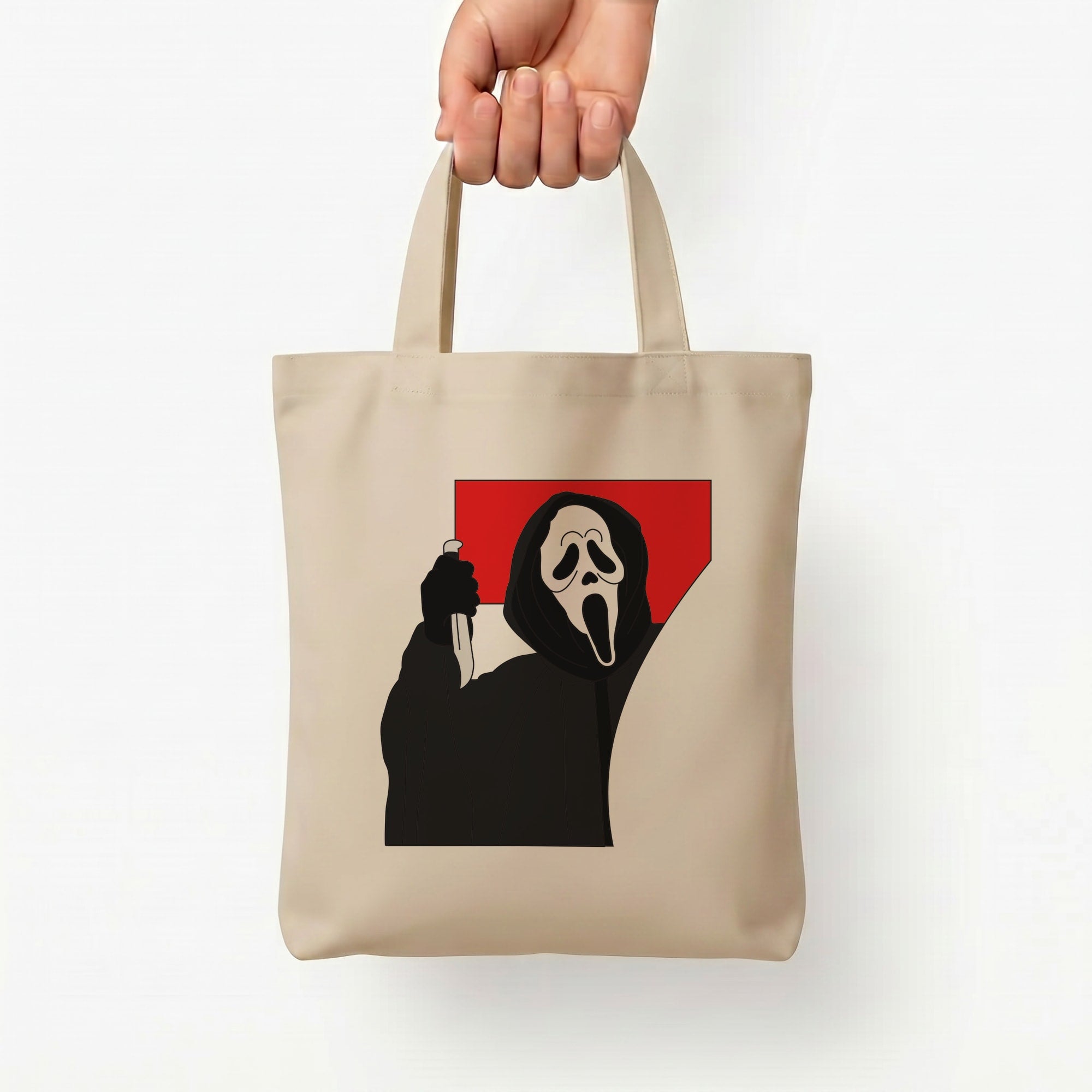 Ghostface 7 Tote Bag — Natural / Small