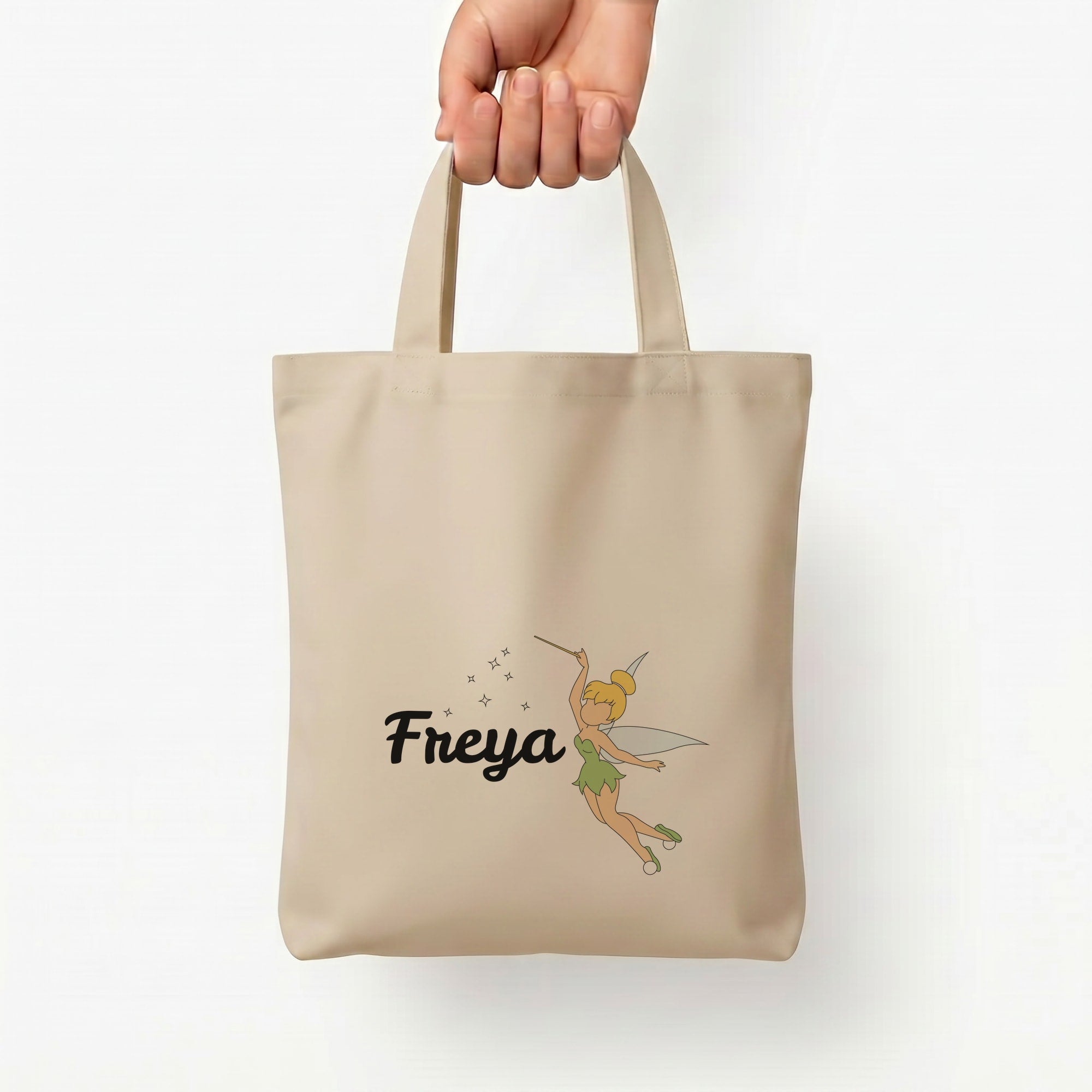 Tinkerbell - Personalised Fairytale Tote Bag — Natural / Small